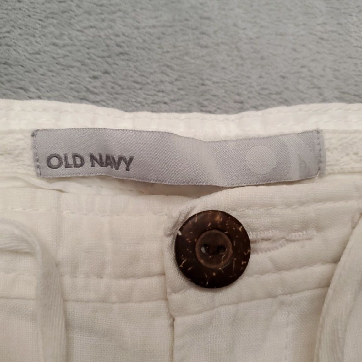 Old Navy Old Navy White Linen Wide Leg Pants Women 14 30in Inseam Mid Rise Casual Y2K Retro Modern USA Mens Womens Girls Boys Size 36" / US 14 / IT 50 - 4 Thumbnail