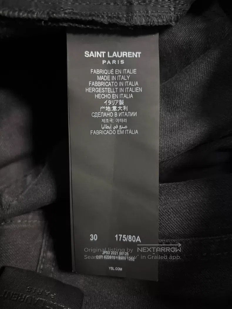 Saint Laurent Paris Saint Laurent Paris Waxed Claw Denim Jeans i Size US 30 / EU 46 - 5 Thumbnail