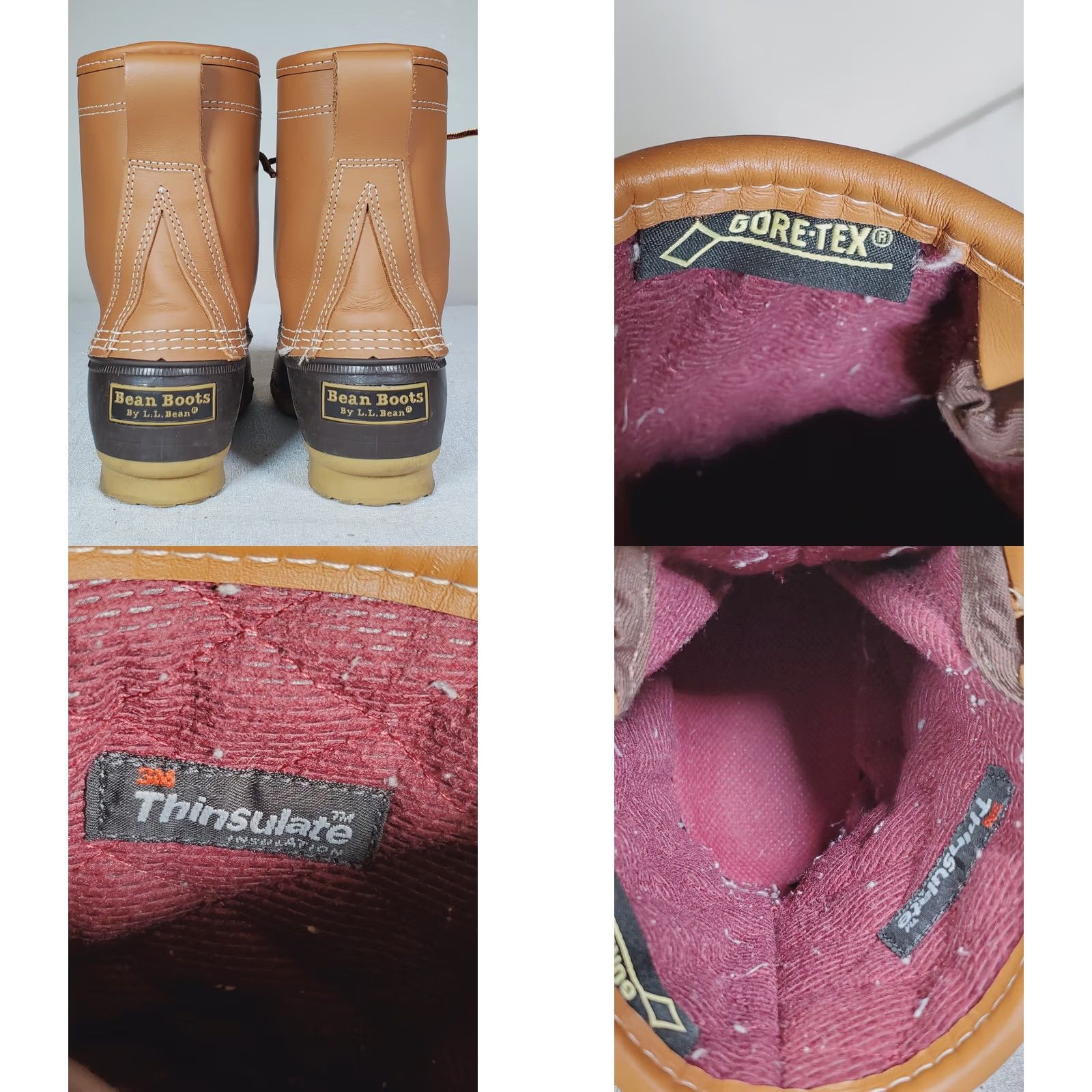 Vintage L.L.Bean Boots Duck Boot 8" Gore-Tex Thinsulate Tan Leather Women's US 7 M Size US 7 / IT 37 - 8 Thumbnail