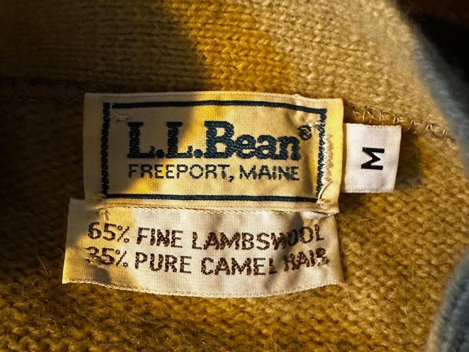 L.L. Bean Vintage L.L. Bean Camel Hair & Lambswool Sweater Vest USA Size US M / EU 48-50 / 2 - 3 Thumbnail