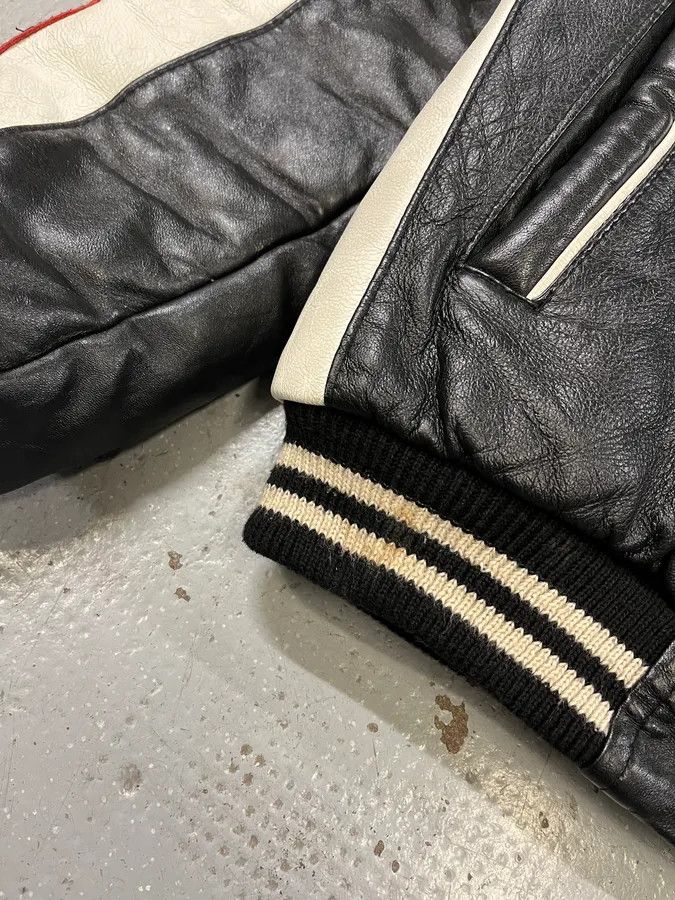 Vintage 2000s Algeria Traditional Black Leather Bomber Jacket Size US M / EU 48-50 / 2 - 10 Thumbnail