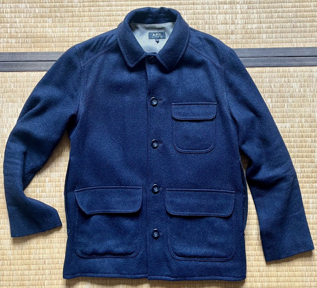 A.P.C.×Jules Tournier Wool Coat A.P.C. A.P.C. Jules Tournier Double Pocket Wool Jacket | Grailed