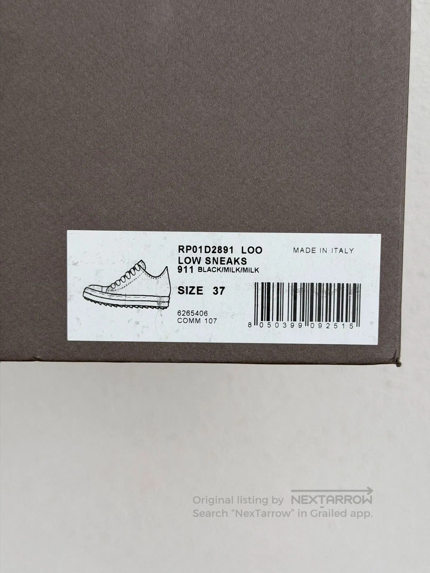 Rick Owens Rick Owens x Converse Women Leather Low-Top. Size US 6 / IT 36 - 9 Thumbnail