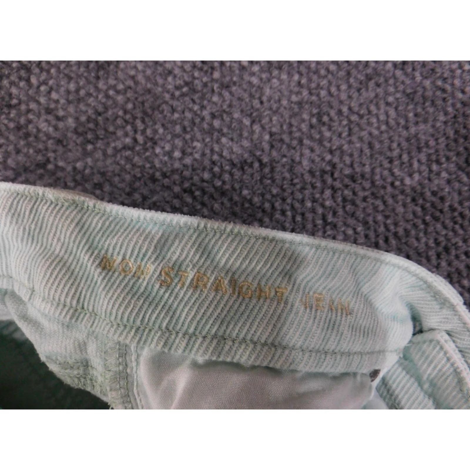 Vintage American Eagle Jeans Womens 4 Green Corduroy Straight Stretch Pants 30x30 Size 27" / US 4 / IT 40 - 5 Thumbnail