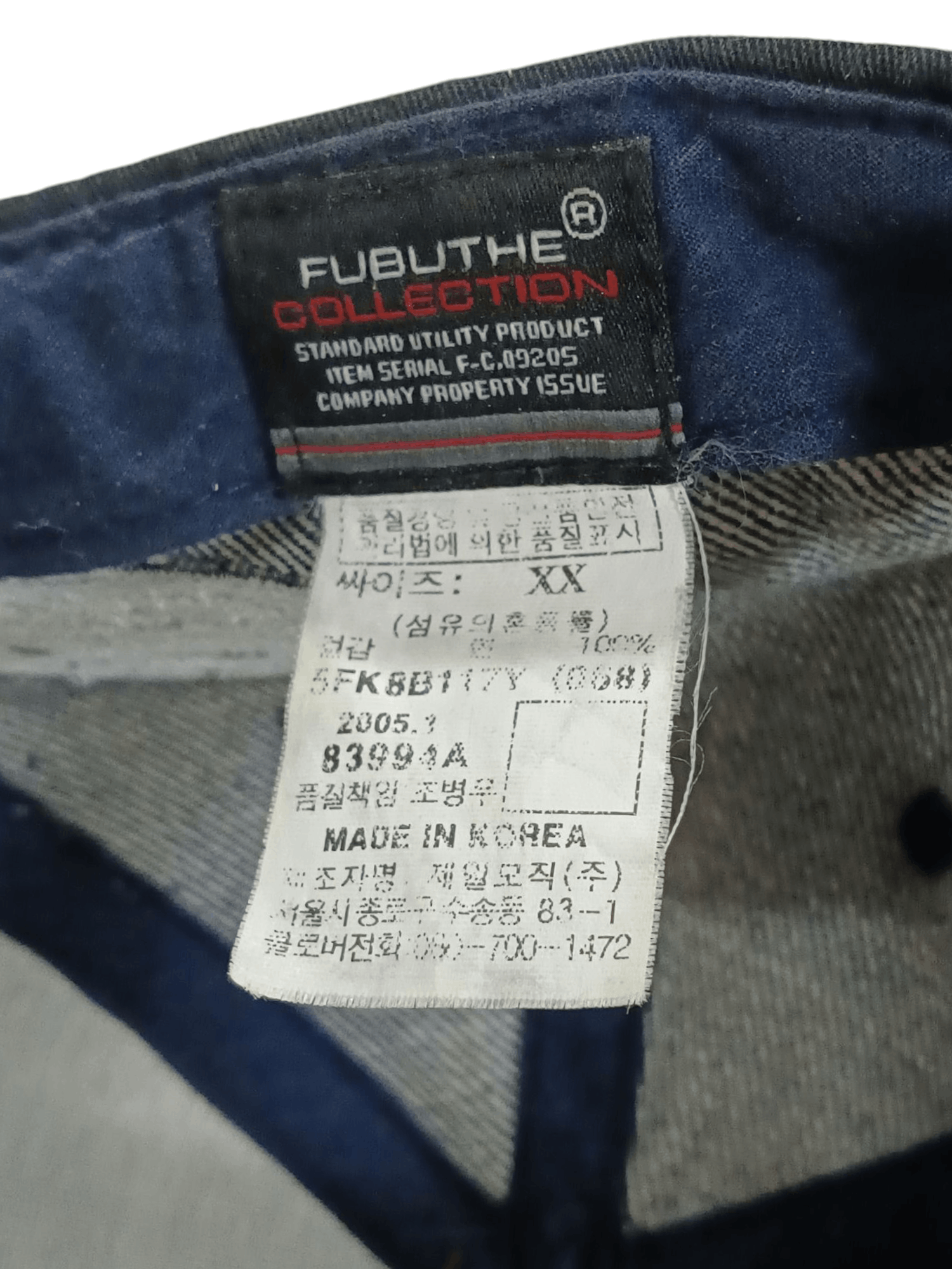 Ford × Fubu × Vintage Fubu Jeans X Ford Mustang 05 Adjustable Velcro Denim Hat Size ONE SIZE - 7 Thumbnail