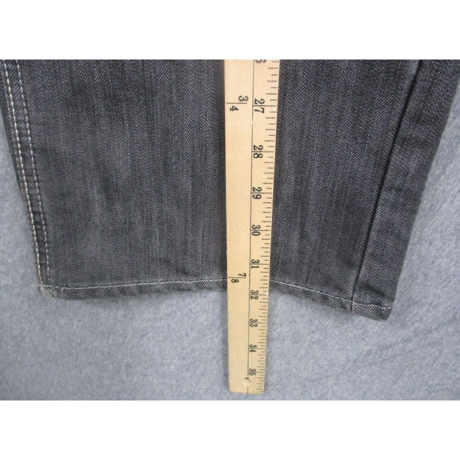 Avirex Avirex Jeans Mens 30x32 Gray Regular Fit Straight Leg Embroidered Pockets Denim Size US 30 / EU 46 - 5 Thumbnail