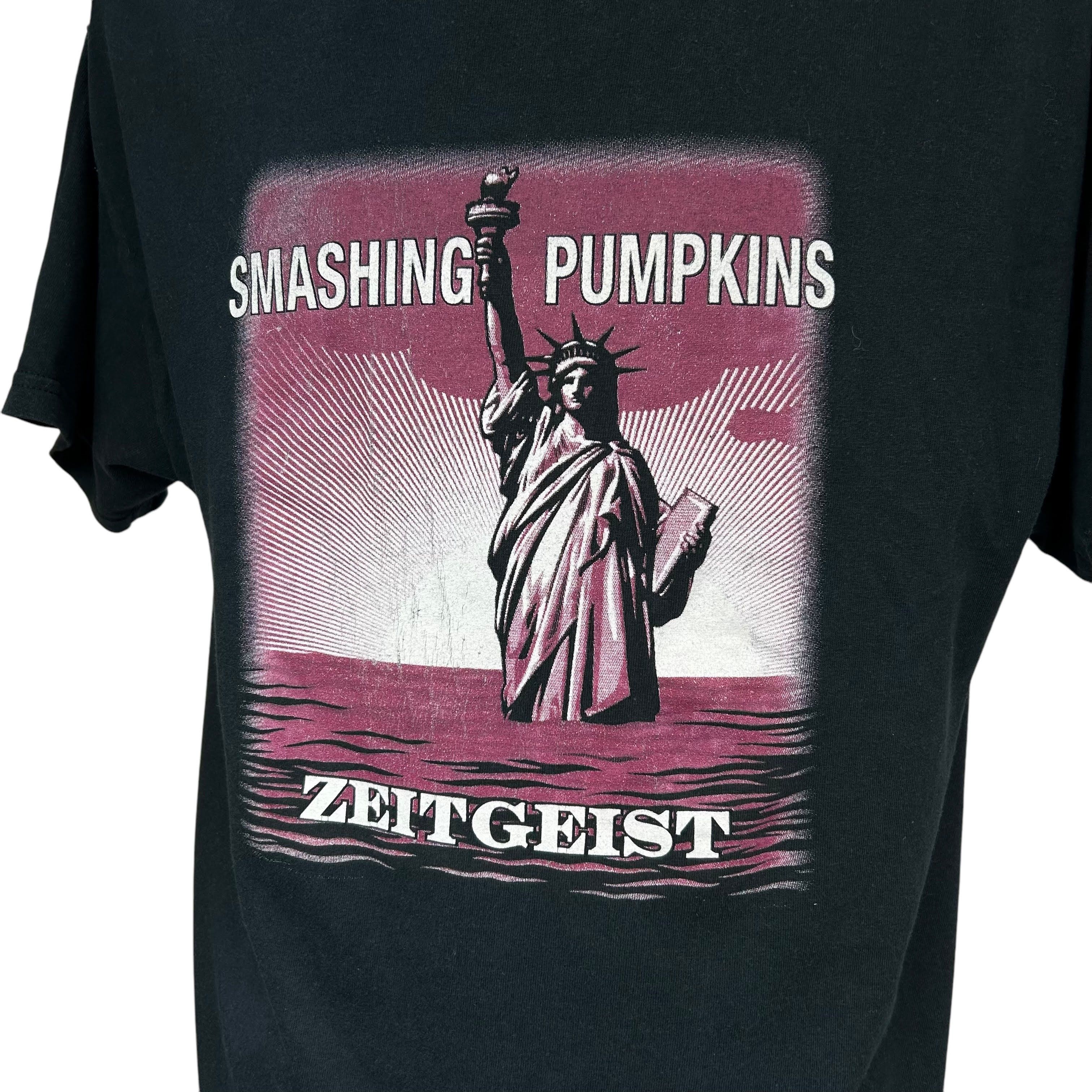 Band Tees × Vintage Smashing Pumpkins 2008 Black Zeitgeist Official T-shirt L Size US L / EU 52-54 / 3 - 3 Thumbnail