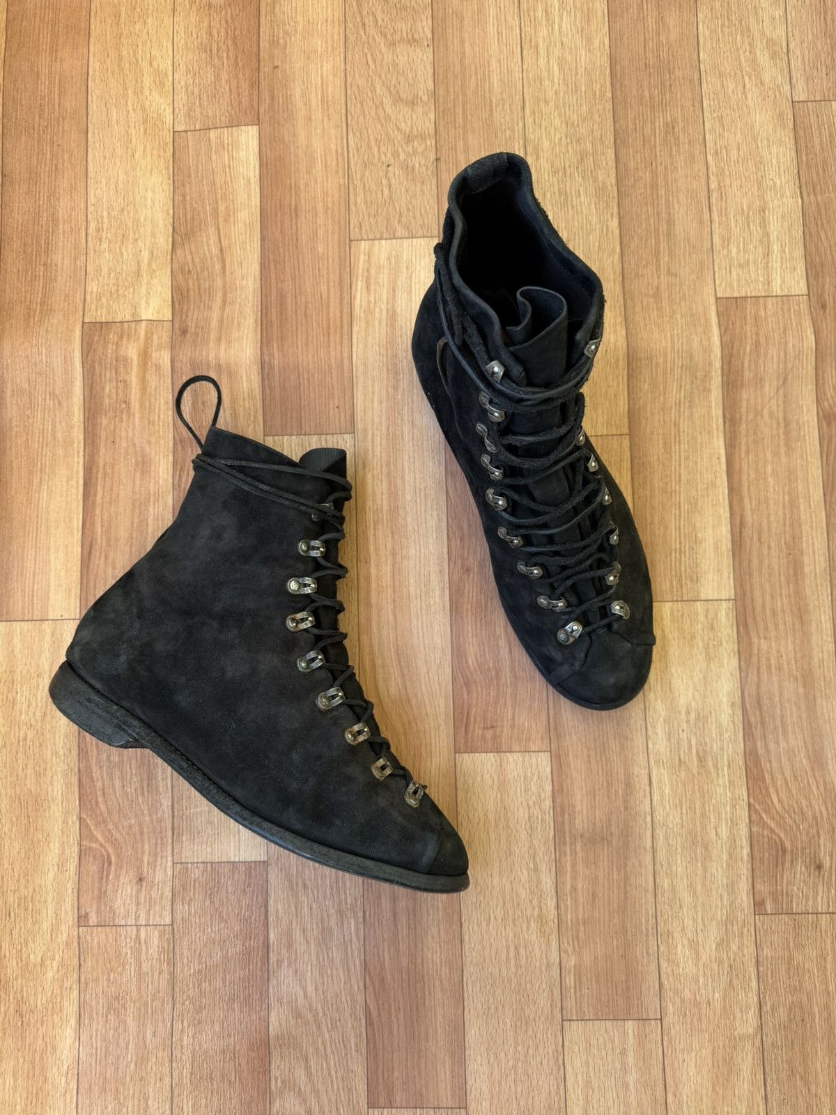 Guidi 🕷️💥Guidi 205 Reverse calf leather hiking boots Size US 12 / EU 45 - 2 Thumbnail
