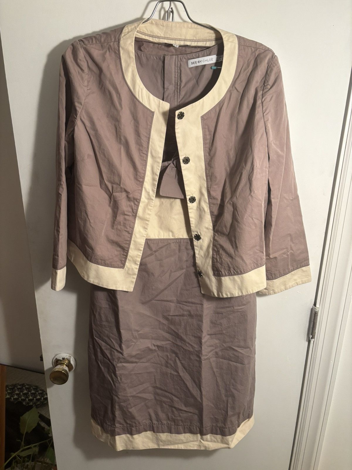 See by Chloe See by chloe two piece dress inner sz 10 outer sz 8 Size L / US 10 / IT 46 - 1 Thumbnail