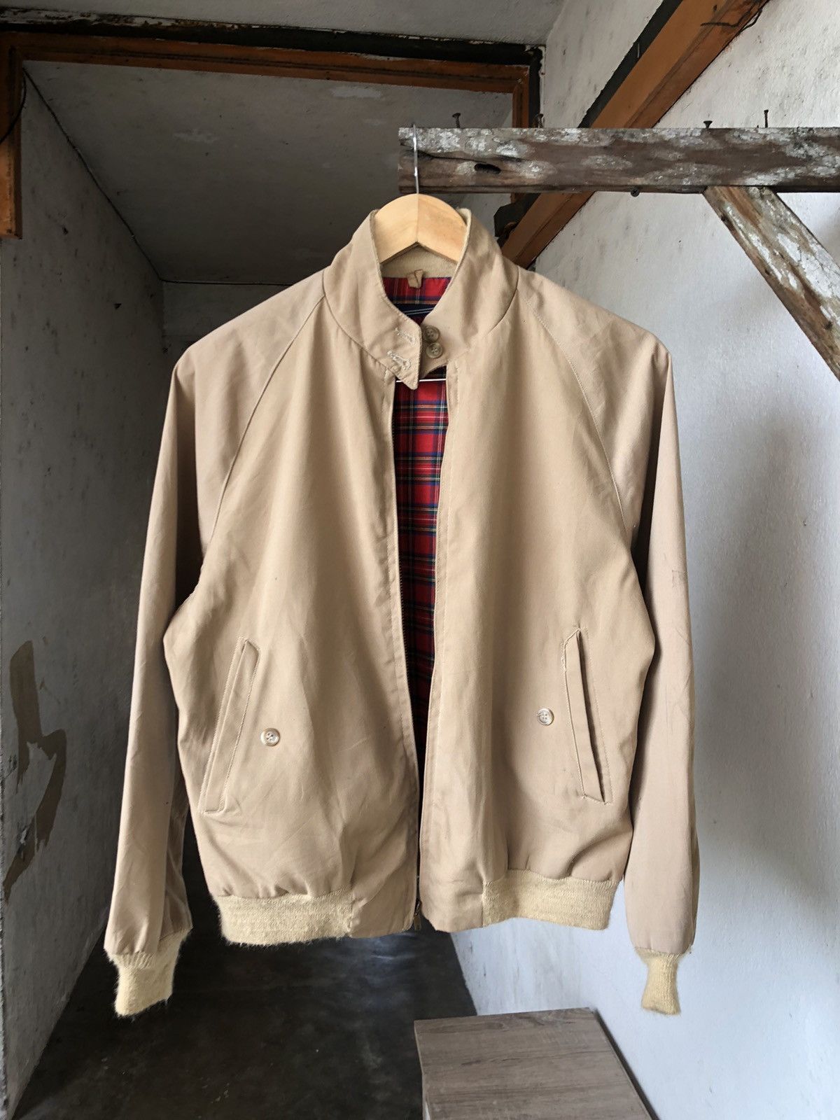 Vintage Vintage 80s Cargo Plain Bomber Jacket Talon Zipper Size US M / EU 48-50 / 2 - 1 Thumbnail