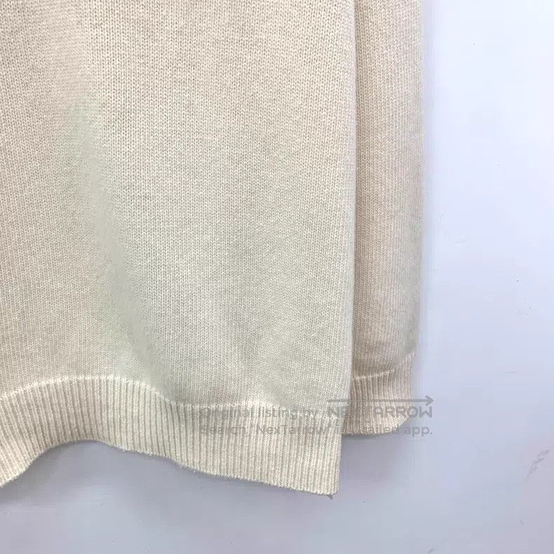 Loewe Loewe Beige Logo Letter Embroidered Diamond-studded Wool C Size L / US 10 / IT 46 - 4 Thumbnail