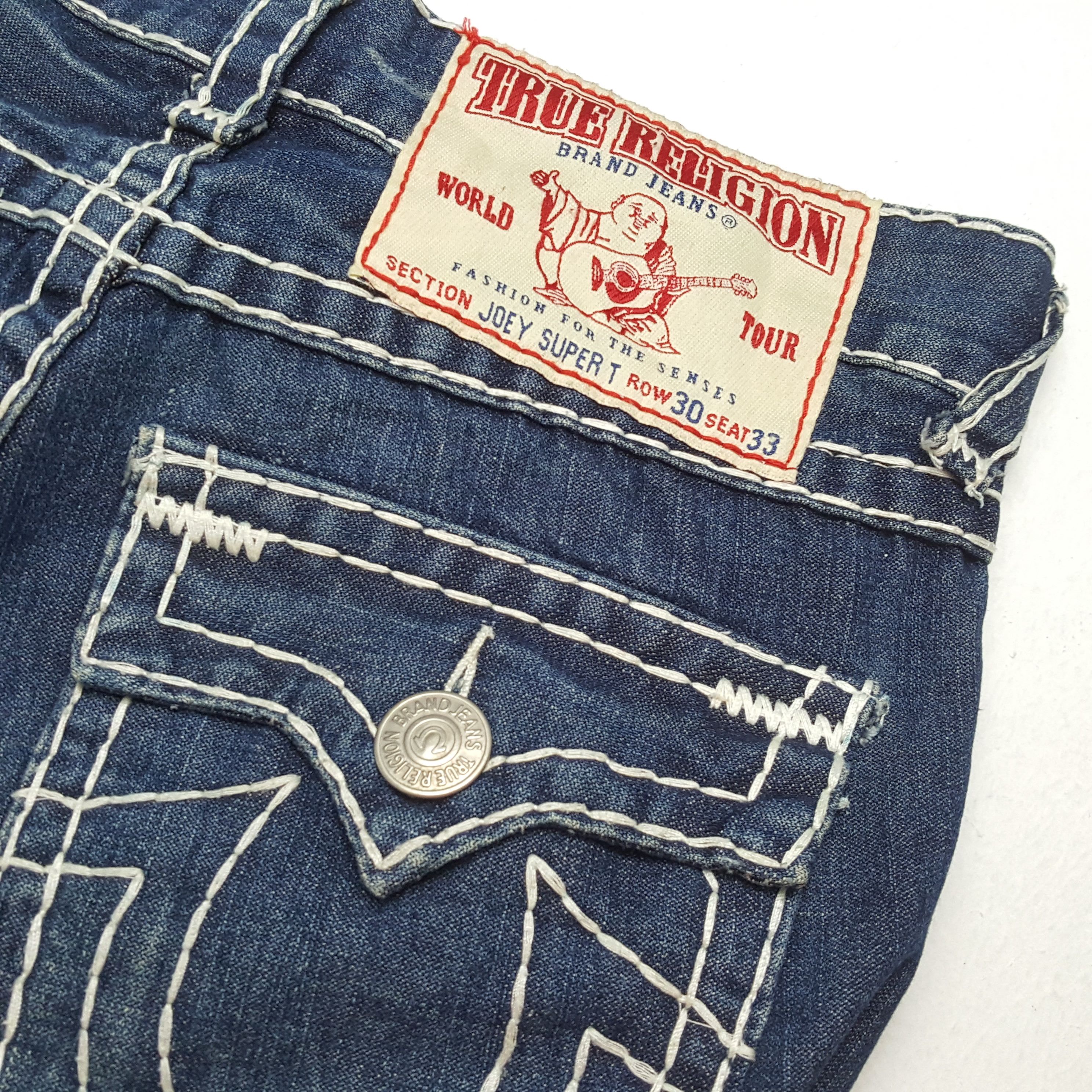 True Religion × Vintage TRUE RELIGION Fashion Streetwear Daily Style Jeans Size US 31 - 14 Thumbnail