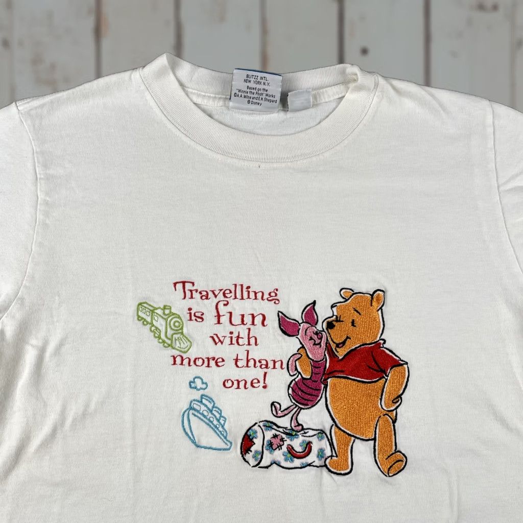 Vintage VINTAGE Pooh Bear Shirt Adult Small Traveling Is Fun Embroidered Y2K 90s Mens Size US S / EU 44-46 / 1 - 1 Thumbnail