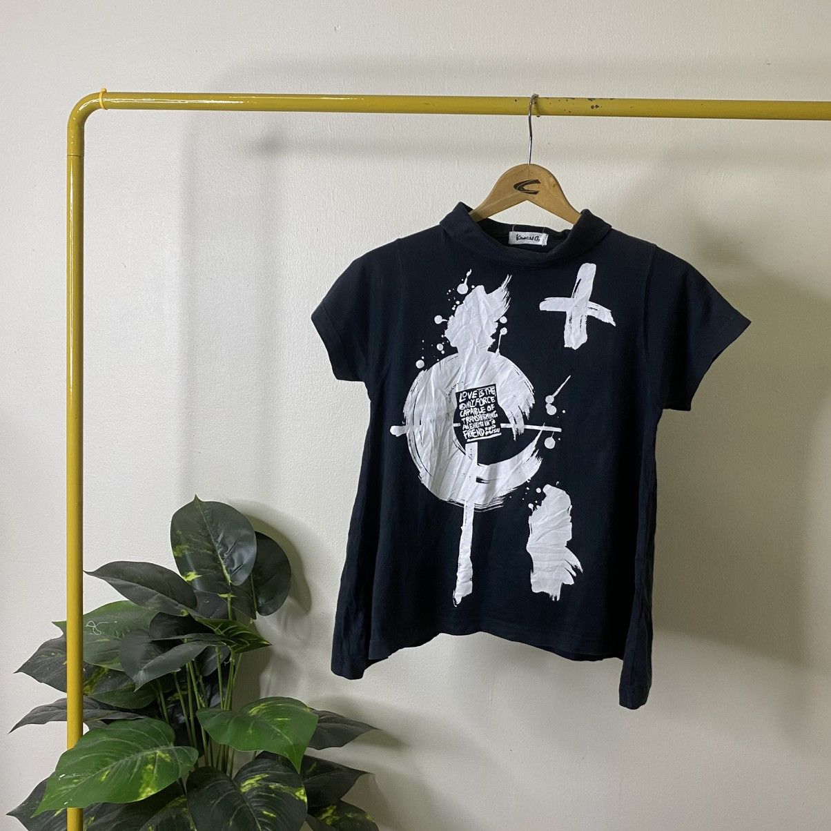 Kansai Yamamoto 1990s Kansai O2 Nice Avant Garde Design Women T Shirt Size S / US 4 / IT 40 - 1 Thumbnail