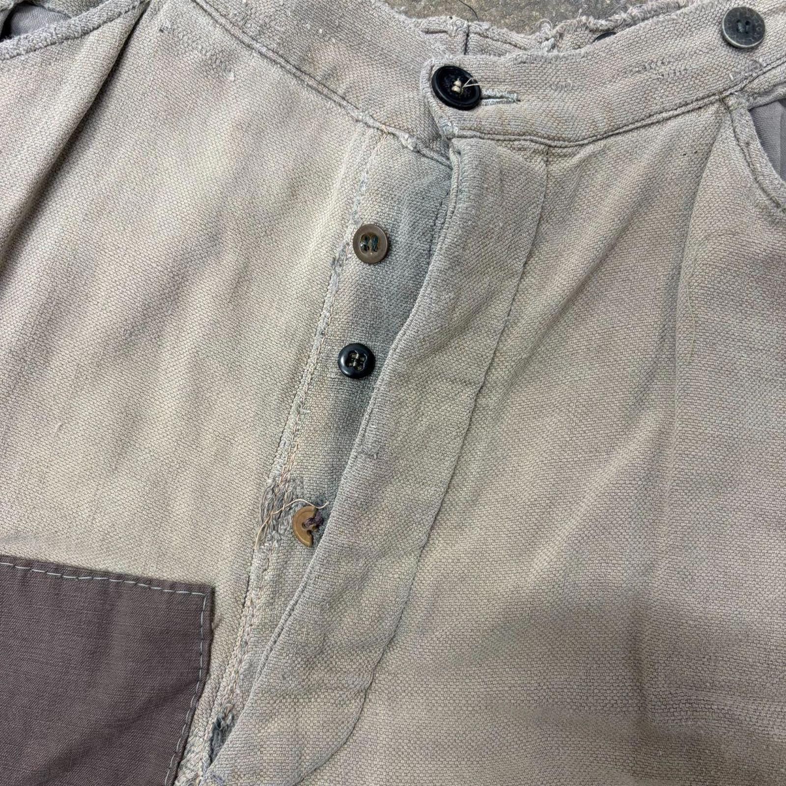 Other Vintage 30s 40s Patchwork Western Pants Thrashed Faded Size US 34 / EU 50 - 6 Thumbnail
