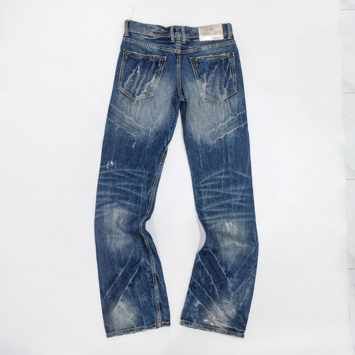 Japanese Brand Xfrm splash low rise boot cut denim jeans (japan) Size US 28 / EU 44 - 2 Thumbnail