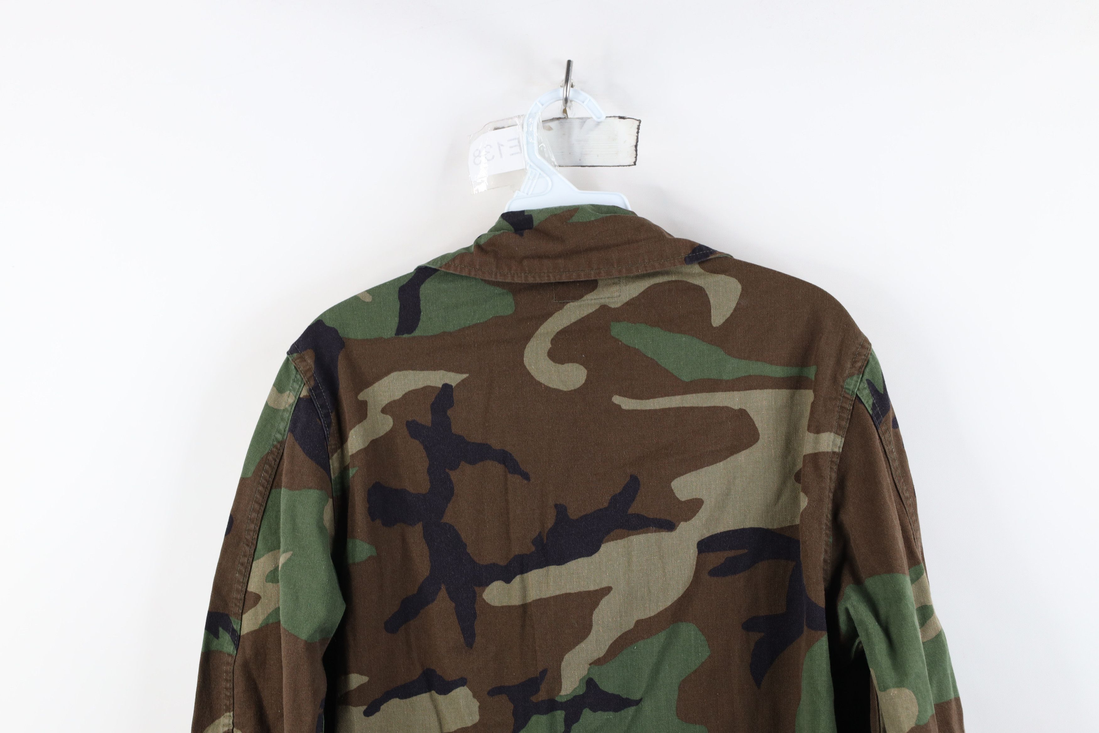 Vintage Vintage 80s USGI Stamp Woodland Camouflage Combat Jacket Size US S / EU 44-46 / 1 - 14 Thumbnail