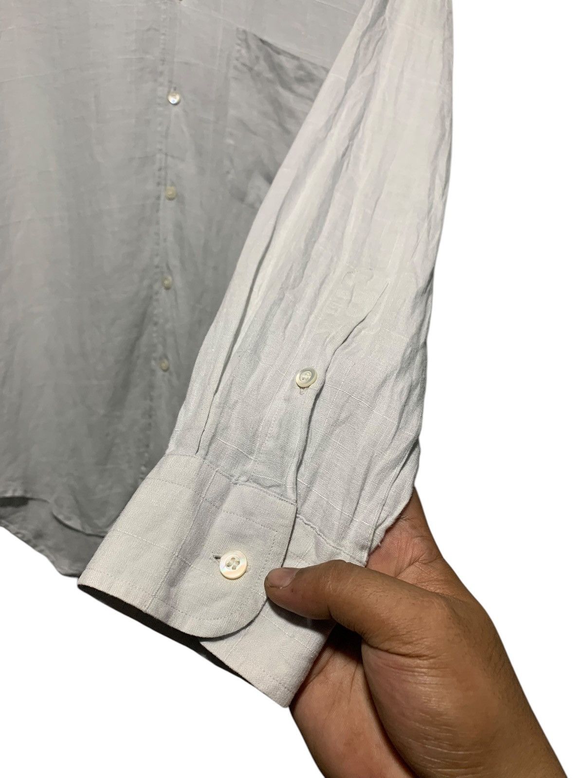Ermenegildo Zegna Ermenegildo Zegna Linen button up shirt Size US M / EU 48-50 / 2 - 3 Thumbnail