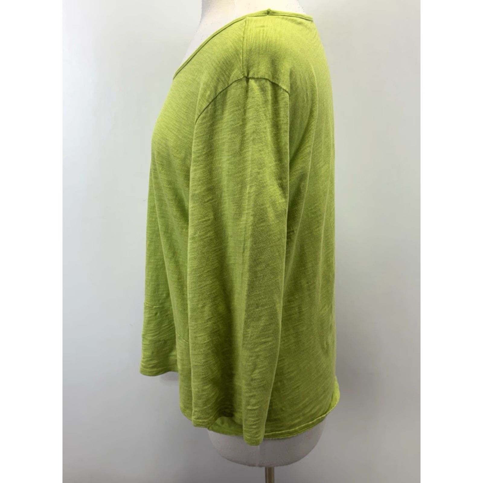 Habitat VINTAGE Habitat Shirt XL Green Side Twist Boxy Casual 3/4 Sleeve Round Neck Womens Size XL / US 12-14 / IT 48-50 - 2 Thumbnail