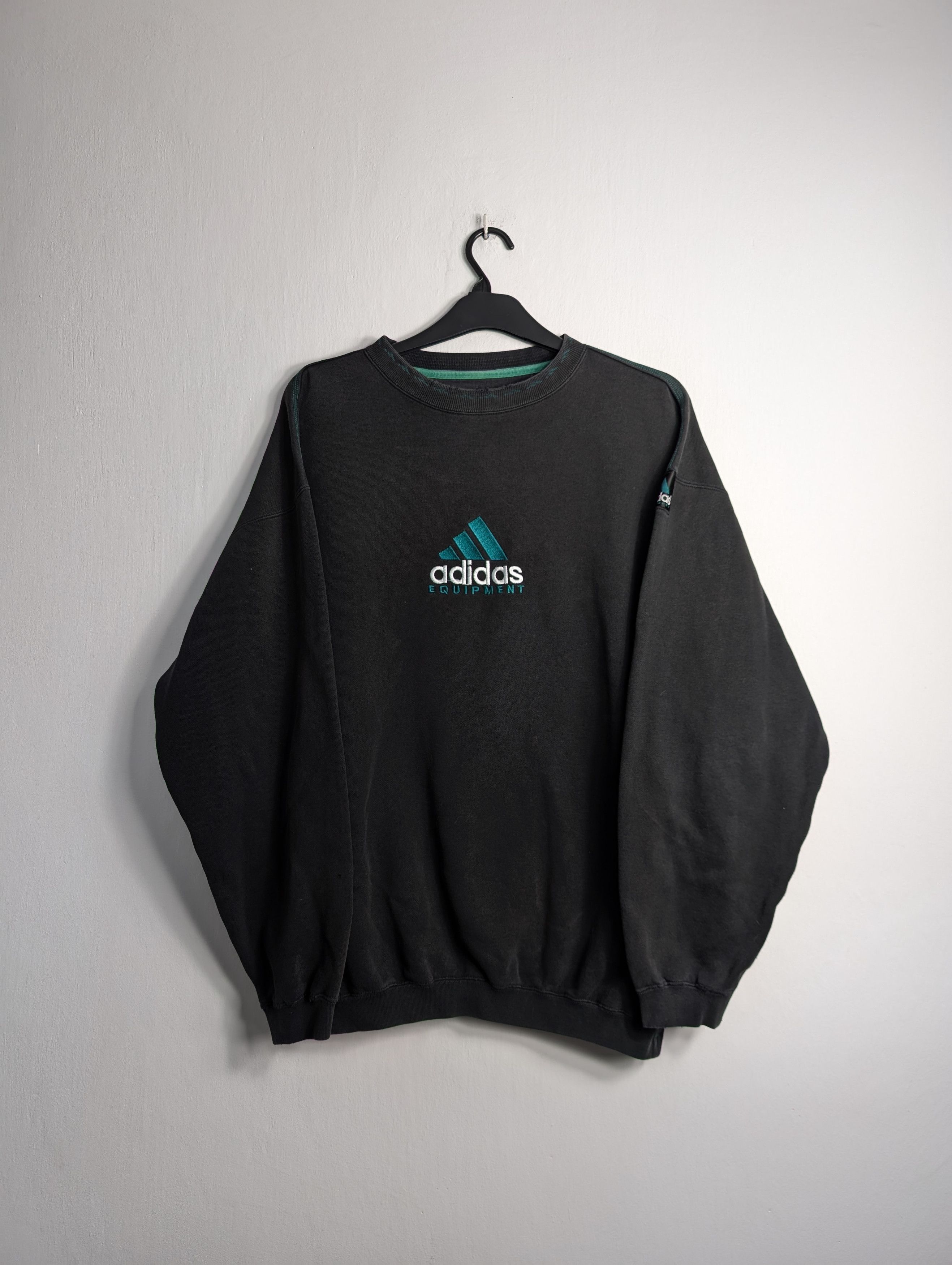 Adidas Vintage Adidas Equipment EQT Sweatshirt 90s Boxy Baggy Retro Size US XL / EU 56 / 4 - 1 Thumbnail