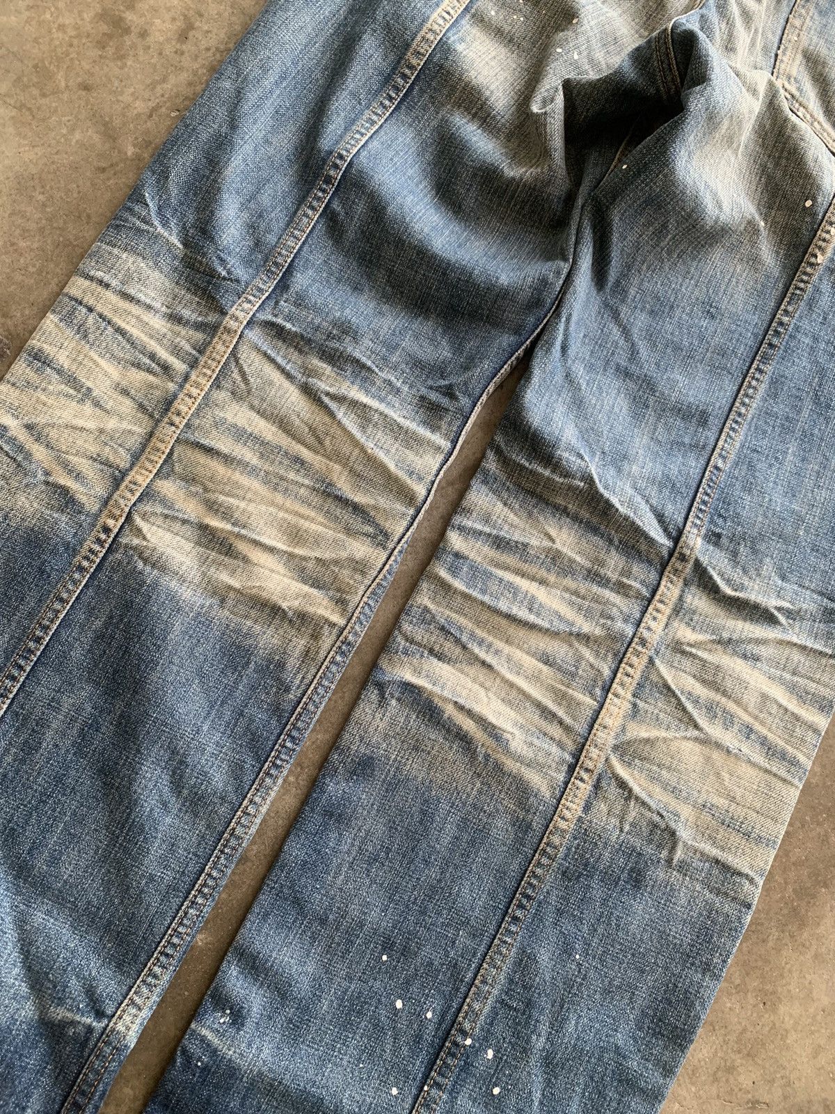 Japanese Brand Swagger japan beautiful faded design jeans Size US 35 - 9 Thumbnail