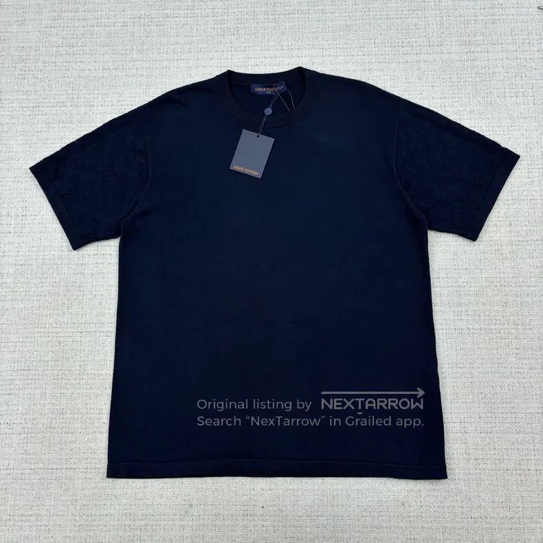 Louis Vuitton Louis Vuitton SS25 Solid Crew Neck Rib Embossed Short Slee Size US XL / EU 56 / 4 - 1 Thumbnail