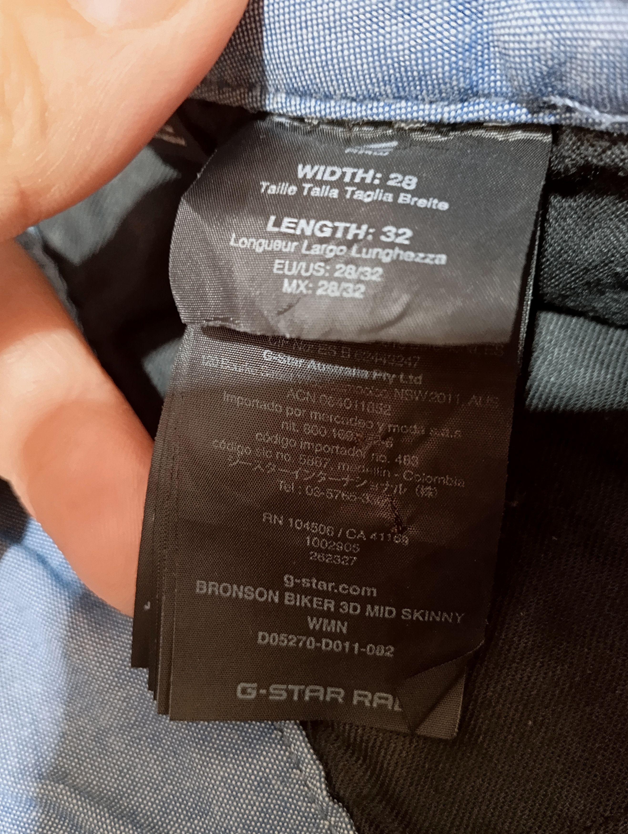 G-Star Gstar Raw Bronson Biker 3D Mid Skinny Wmn Jeans Size 28 Size 28" / US 6 / IT 42 - 9 Thumbnail