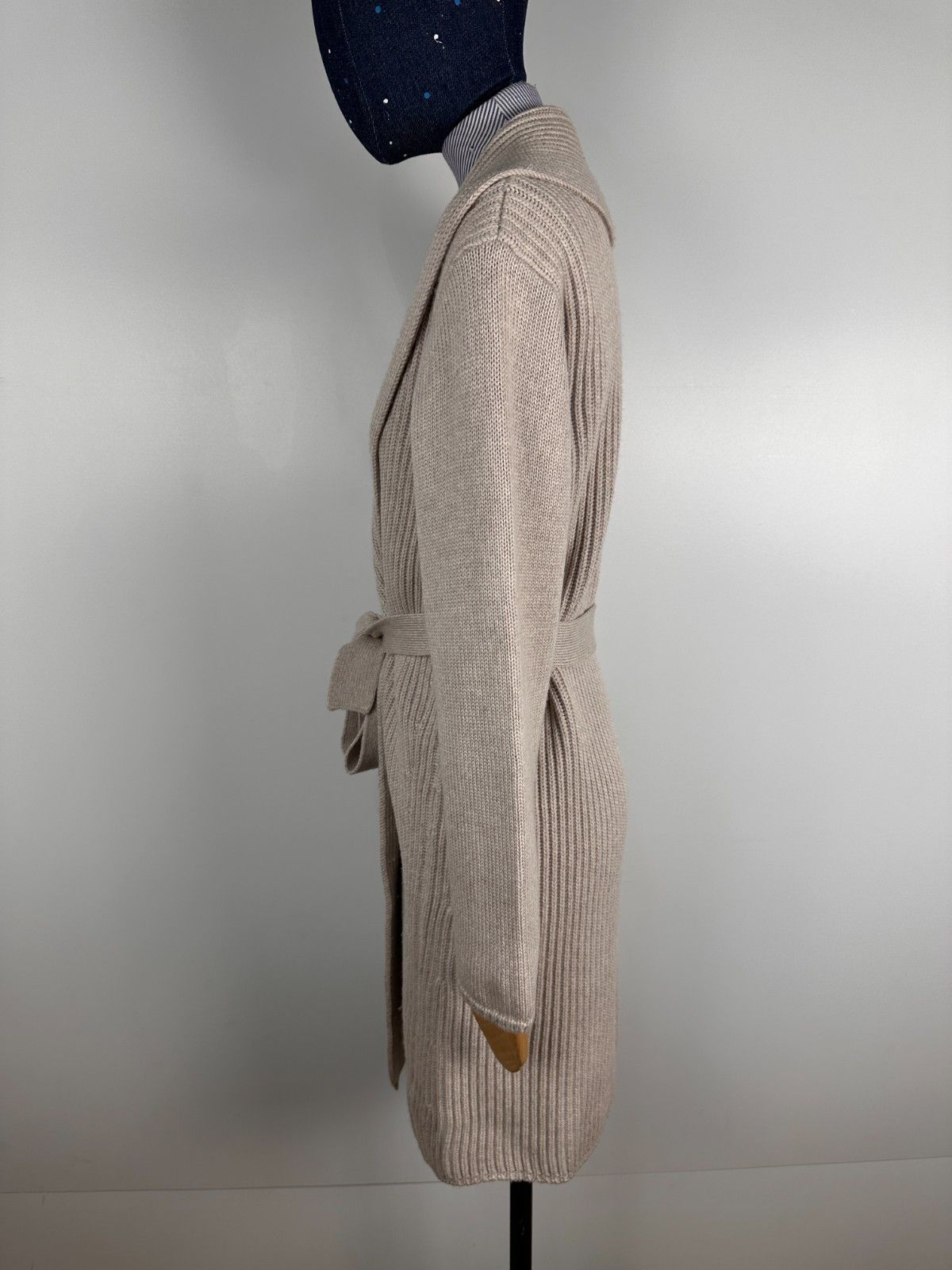 Max Mara Max Mara Wool Cardigan Knited Long Beige Size M Size M / US 6-8 / IT 42-44 - 4 Thumbnail