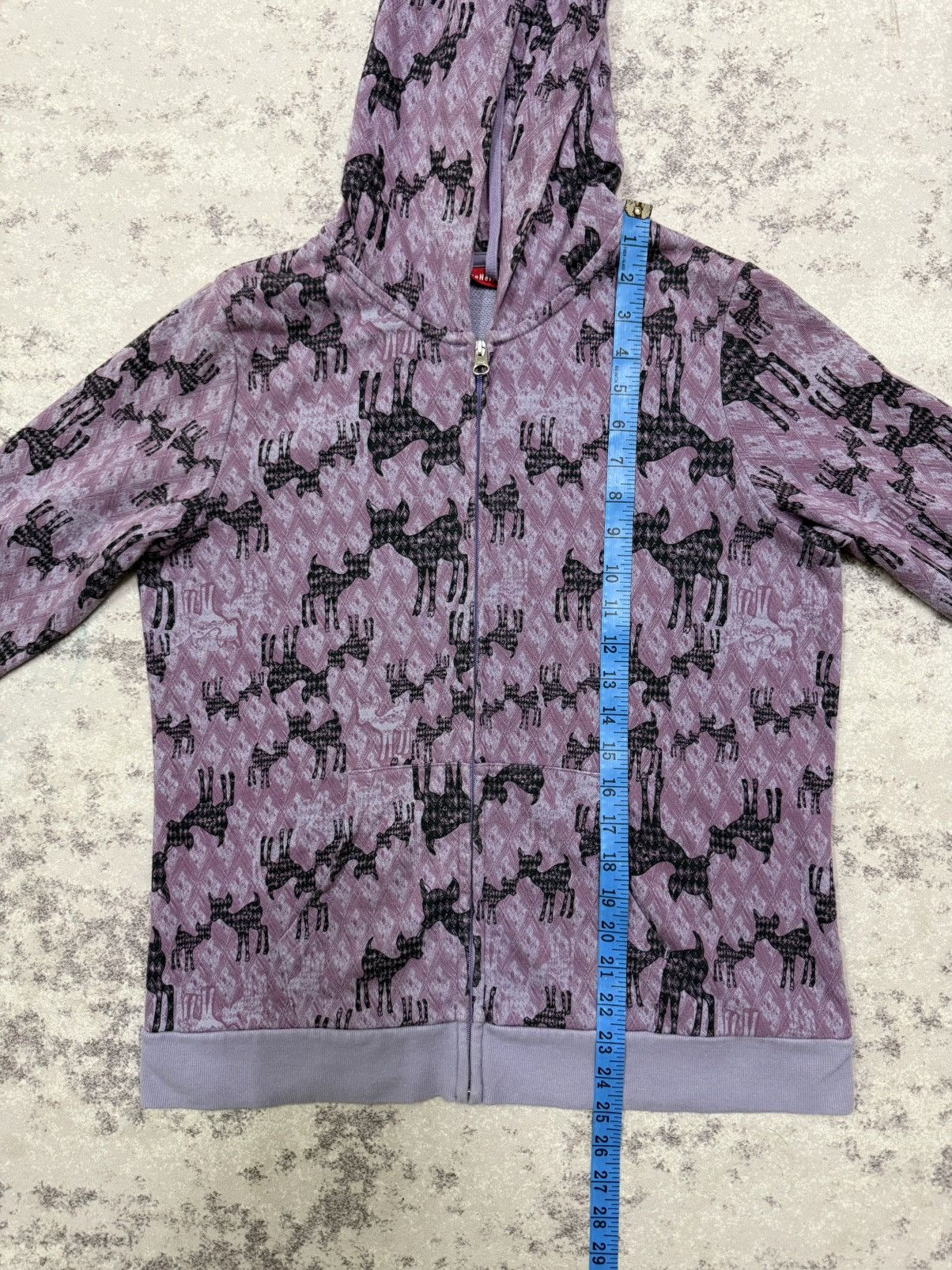 Uniqlo Ivanahelsinki Uniqlo Black Cat Patern Zipper Sweater Hoodie Size US S / EU 44-46 / 1 - 11 Thumbnail