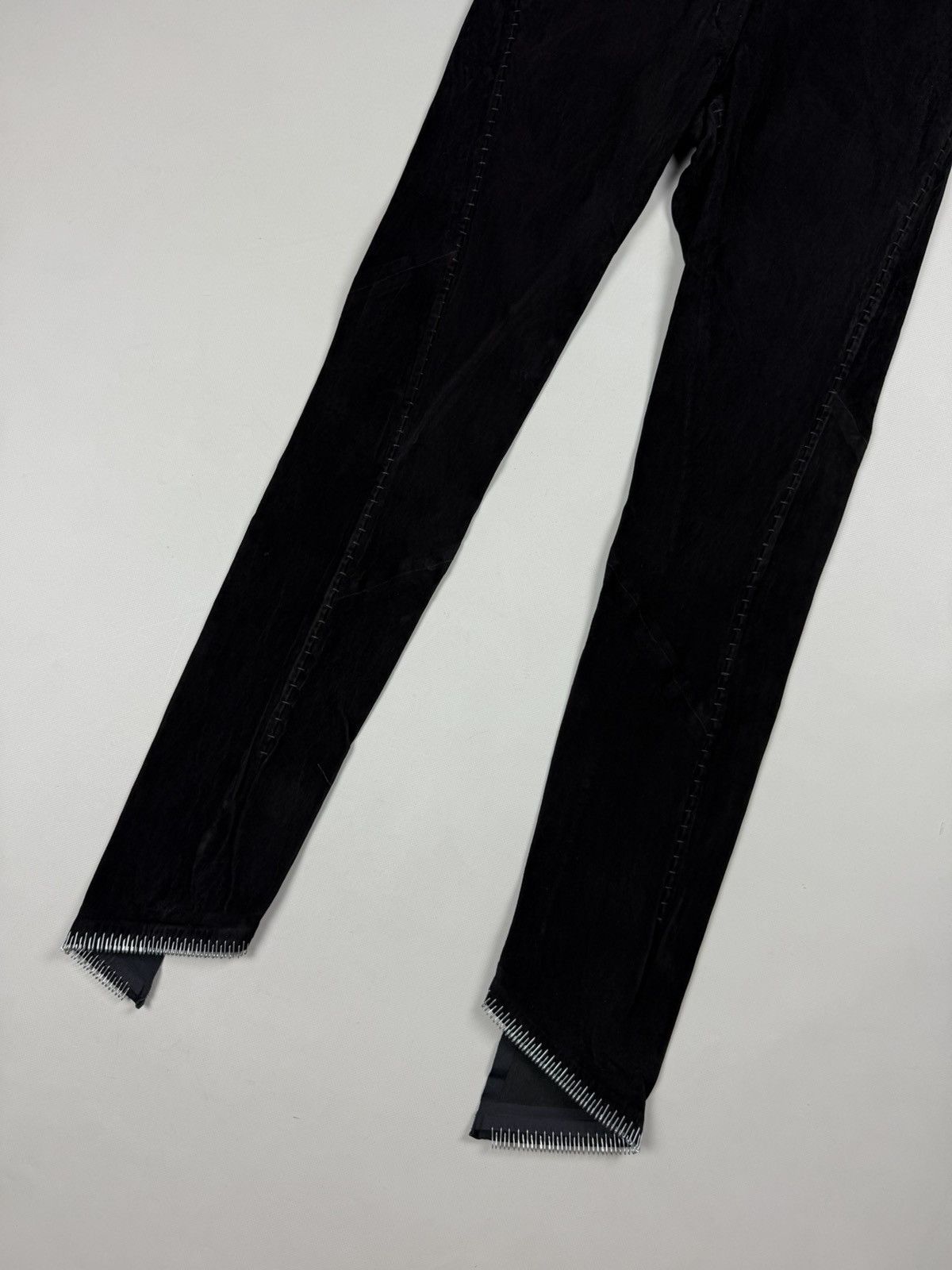 Isaac Sellam Experience Isaac Sellam Vigilante H21 Noir Leather Pants Trousers Size 25" / US 0 / IT 36 - 3 Thumbnail