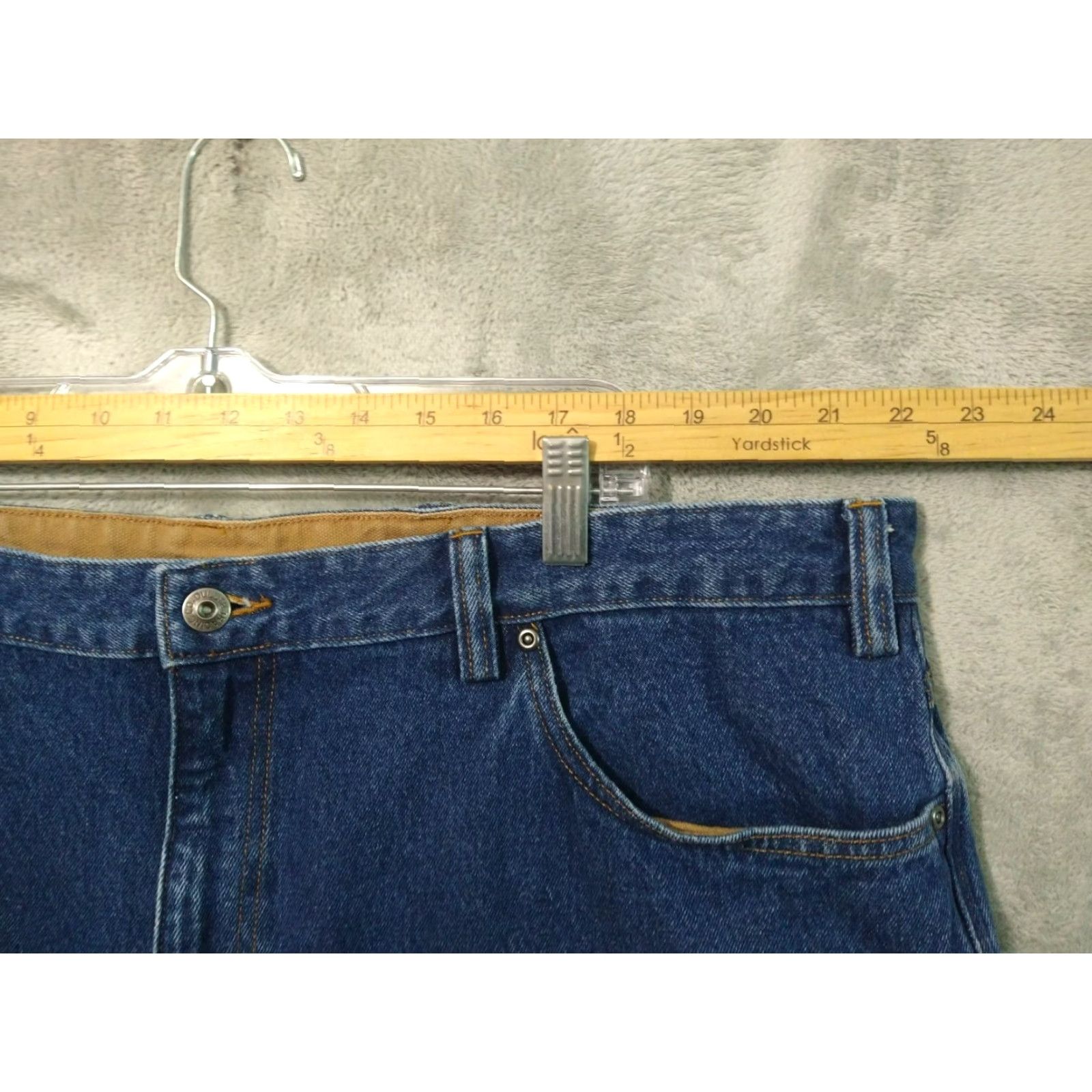 Duluth Trading Company Duluth Trading Co. Jeans Mens 46x30 Blue Denim 5-Pocket Ballroom Relaxed Fit Straight Leg Size US 30 / EU 46 - 3 Thumbnail