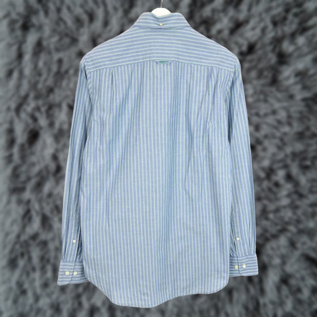 Gant GANT Boathouse Poplin Fitted Shirt Men MEDIUM Striped Button-Down Chest Pocket Cotton Button-Up Casual Everyday Classic Blue Size US M / EU 48-50 / 2 - 1 Thumbnail