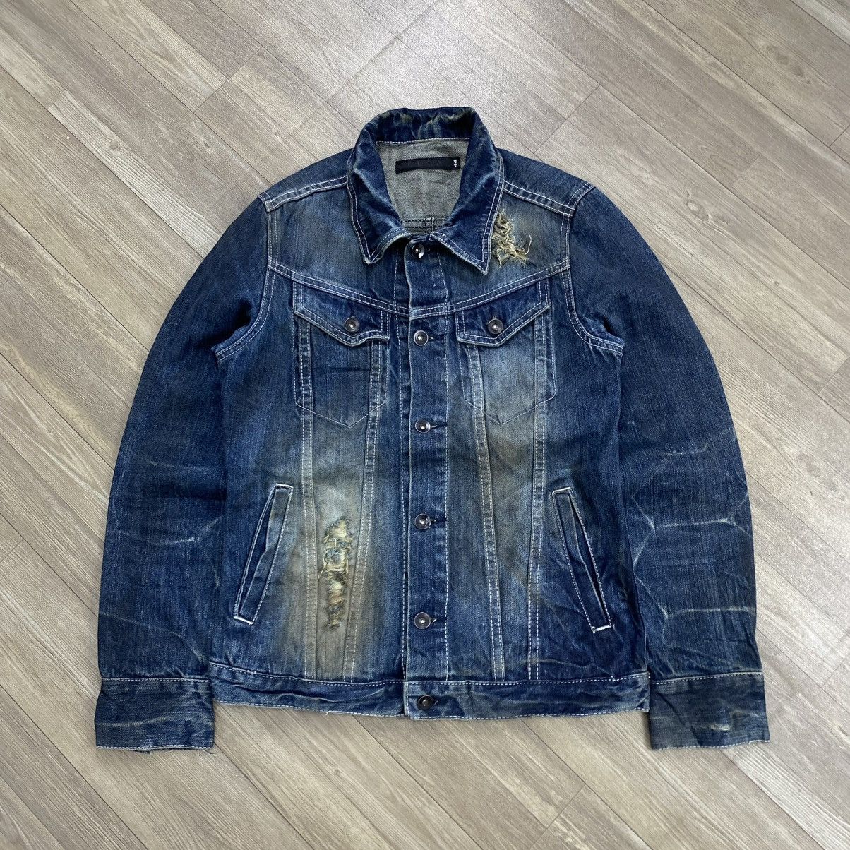 If Six Was Nine 2000s Fuga Distressed Ifsixwasnine Lgb Punk Denim Jacket Size US S / EU 44-46 / 1 - 1 Thumbnail