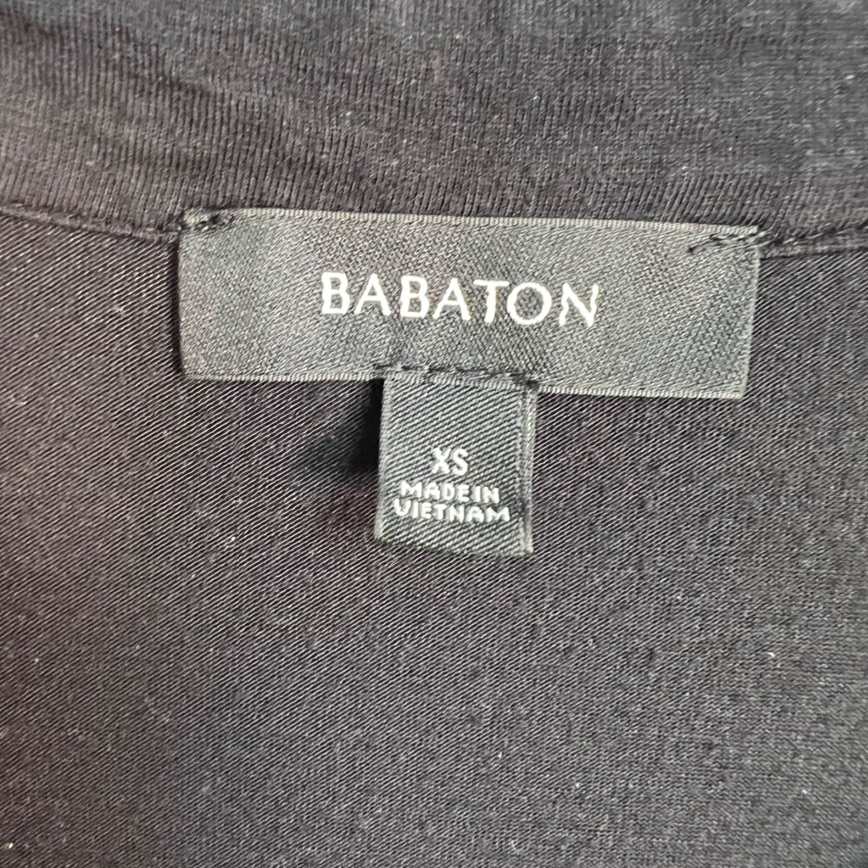 Vintage Babaton Jumpsuit Women XS Black Sleeveless V-Neck One-Piece 8/10 Casual Party/Cocktail Modern Classic Mens Girls? Size 26" / US 2 / IT 38 - 3 Thumbnail