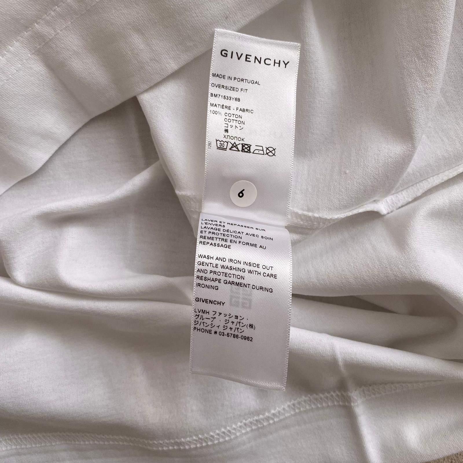 Givenchy White Reverse Logo Oversized T-Shirt Size US XXL / EU 58 / 5 - 7 Thumbnail
