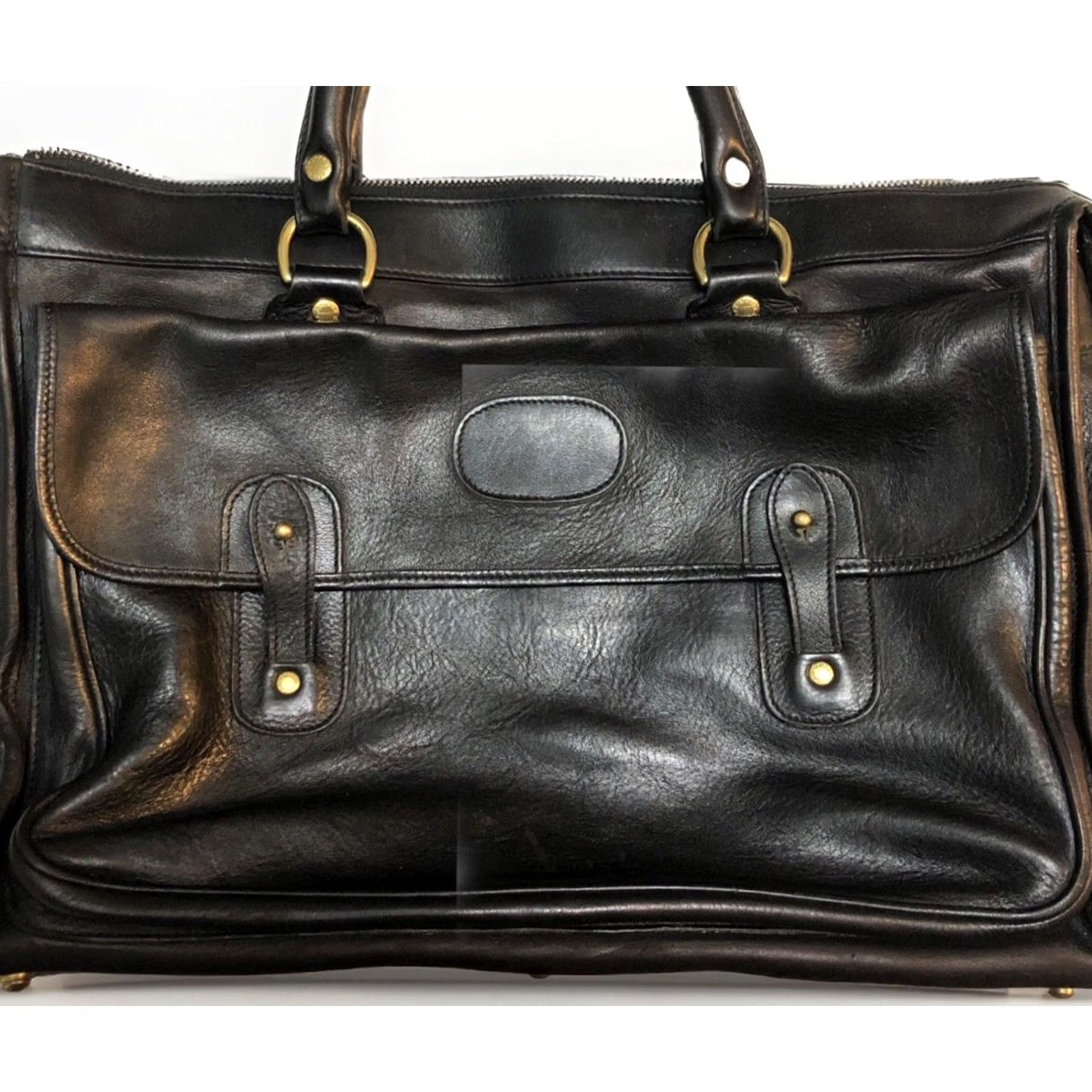 Vintage Rare 1995 Ghurka Marley Hodgson Messenger Briefcase - Black Leather Size ONE SIZE - 2 Thumbnail