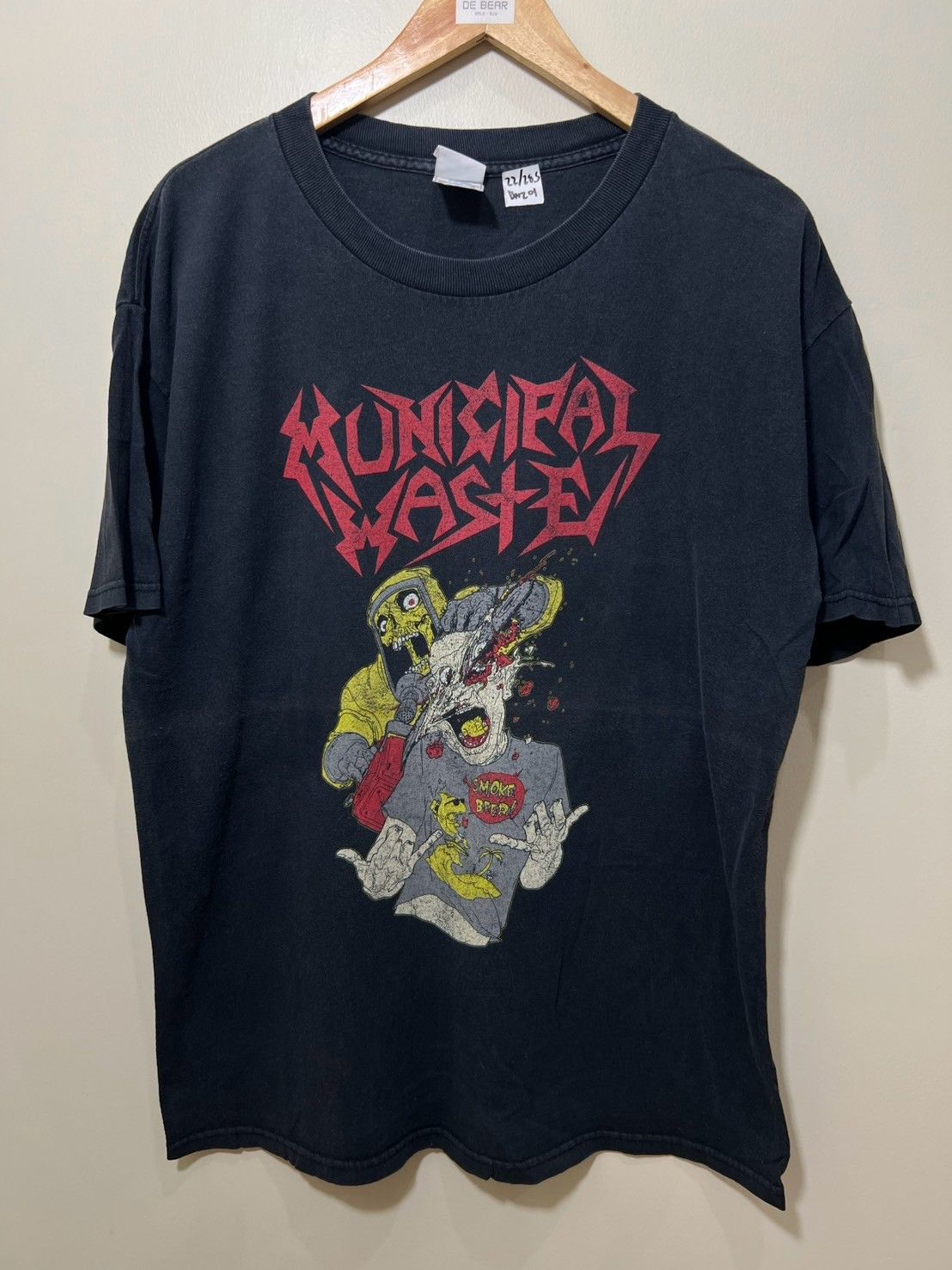Band Tees × Vintage Vintage 00's Municipal Waste Smoke Beer Promo shirt bnz01 Size US L / EU 52-54 / 3 - 5 Thumbnail