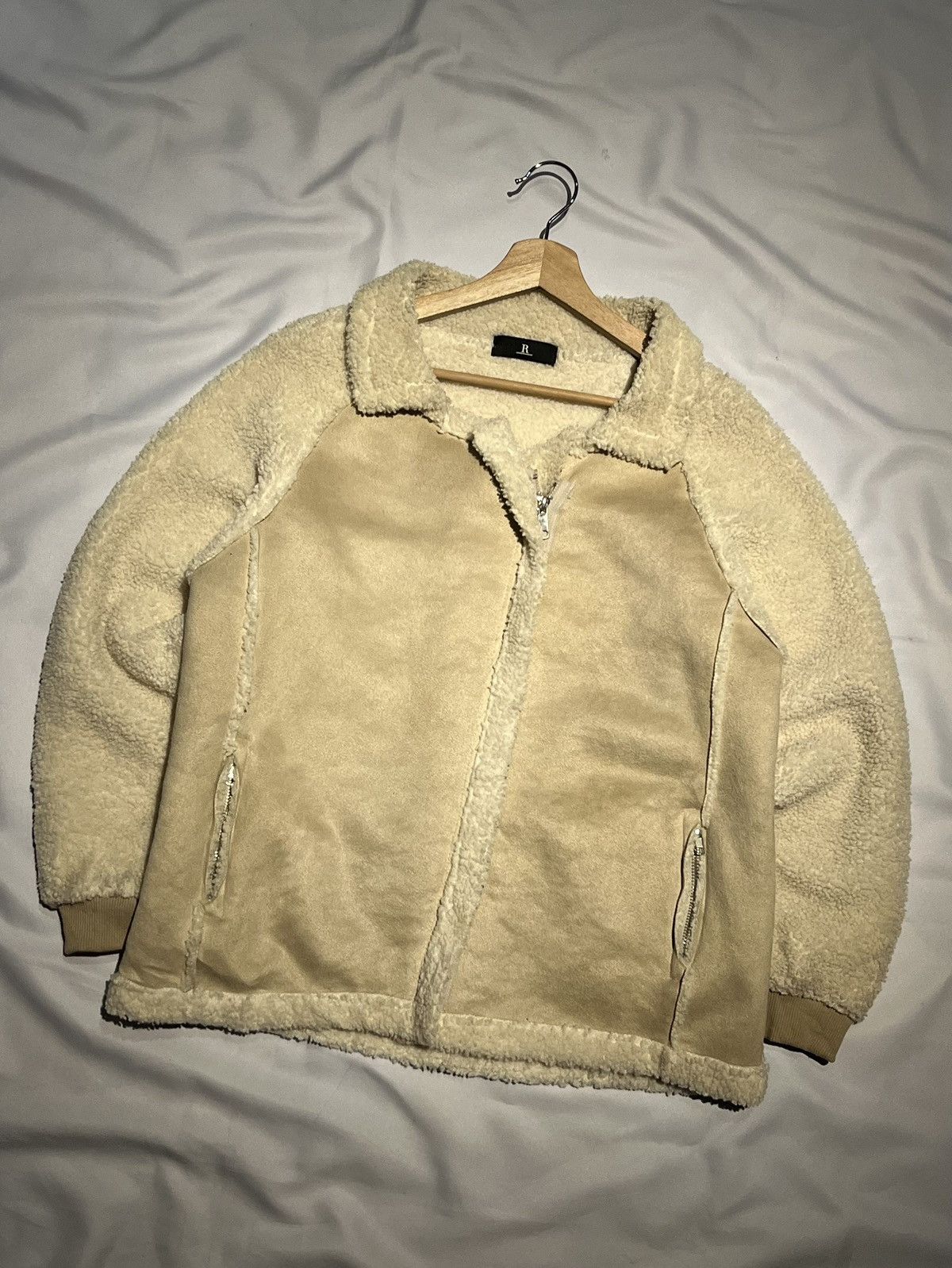 Japanese Brand R. Sherpa Fleece Jacket Cropped Women Size M / US 6-8 / IT 42-44 - 2 Thumbnail