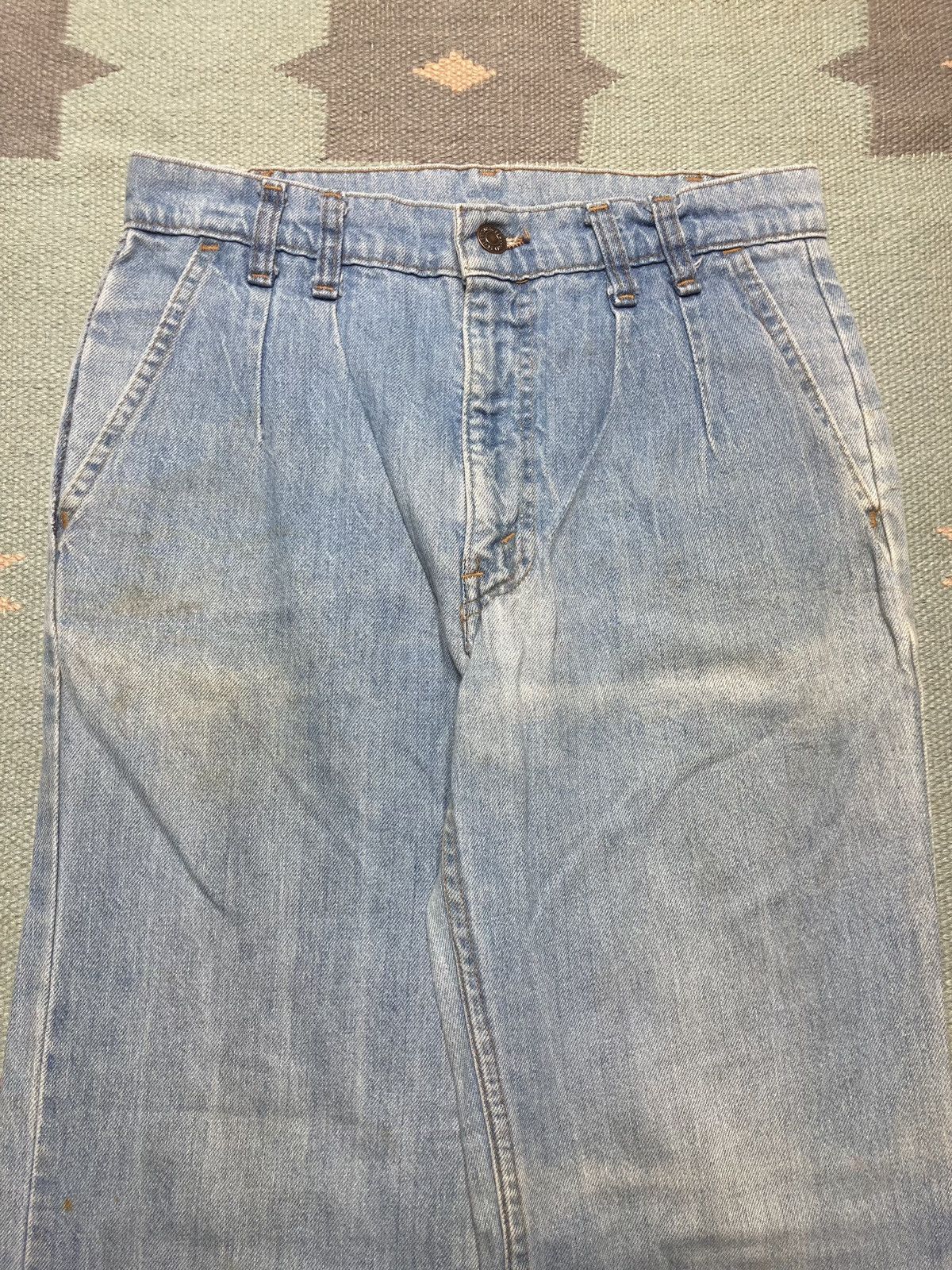 Levi's × Vintage 70s Levi’s jeans orange tab flare leg bell bottom fade 28x29 Size 28" / US 6 / IT 42 - 7 Thumbnail