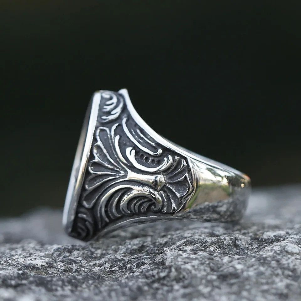 Jewelry × Vintage Classic Goth Skull Ring Size ONE SIZE - 4 Thumbnail