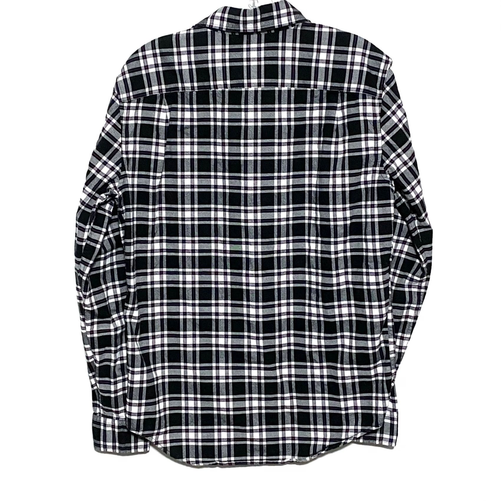 American Eagle Outfitters VINTAGE American Eagle Shirt Mens S Button Down Plaid Black White Purple Pocket Size US S / EU 44-46 / 1 - 3 Thumbnail