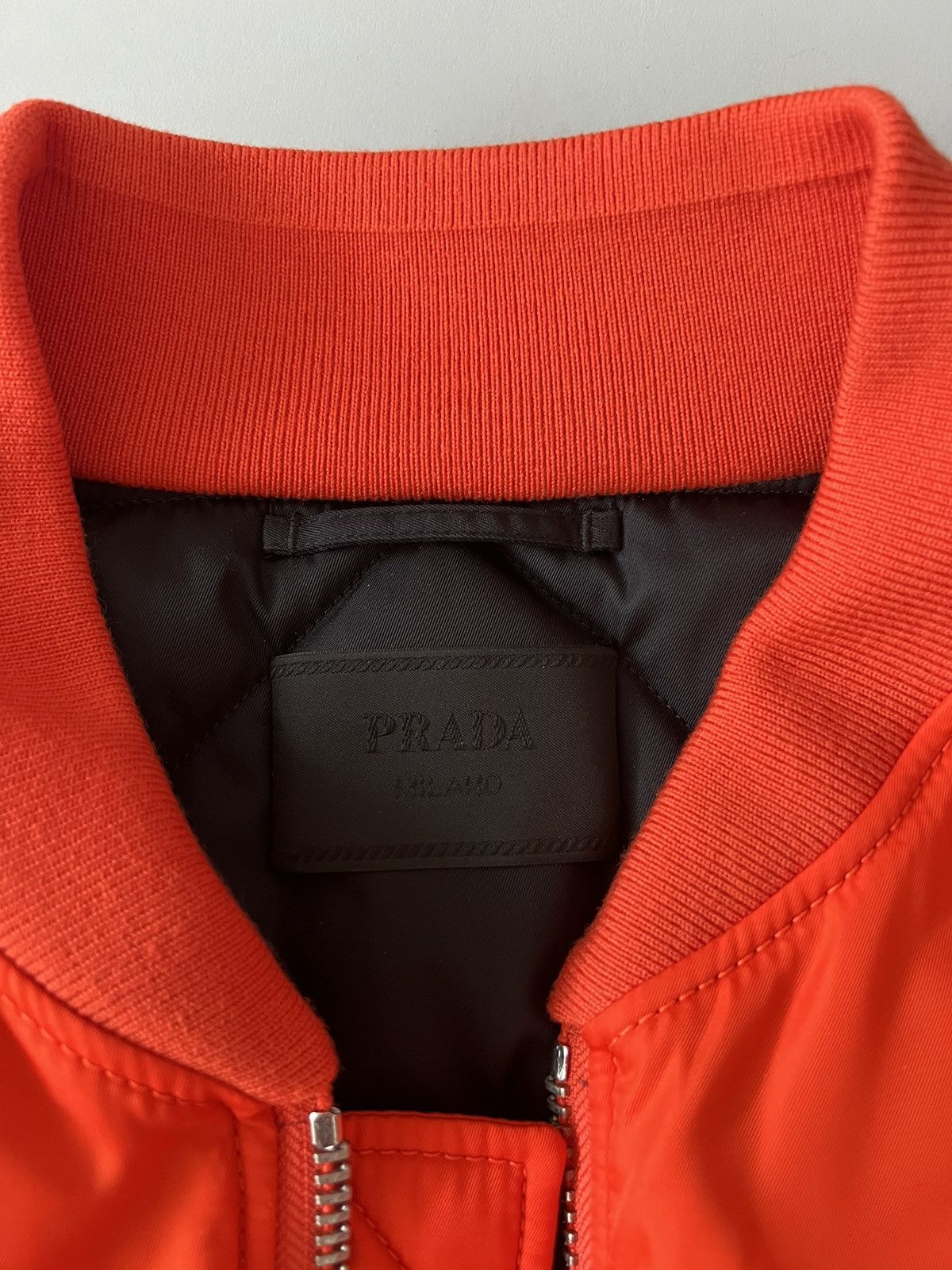 Prada $6.8k Prada Faux-fur Trim Bomber Coat In Orange Size US S / EU 44-46 / 1 - 15 Thumbnail
