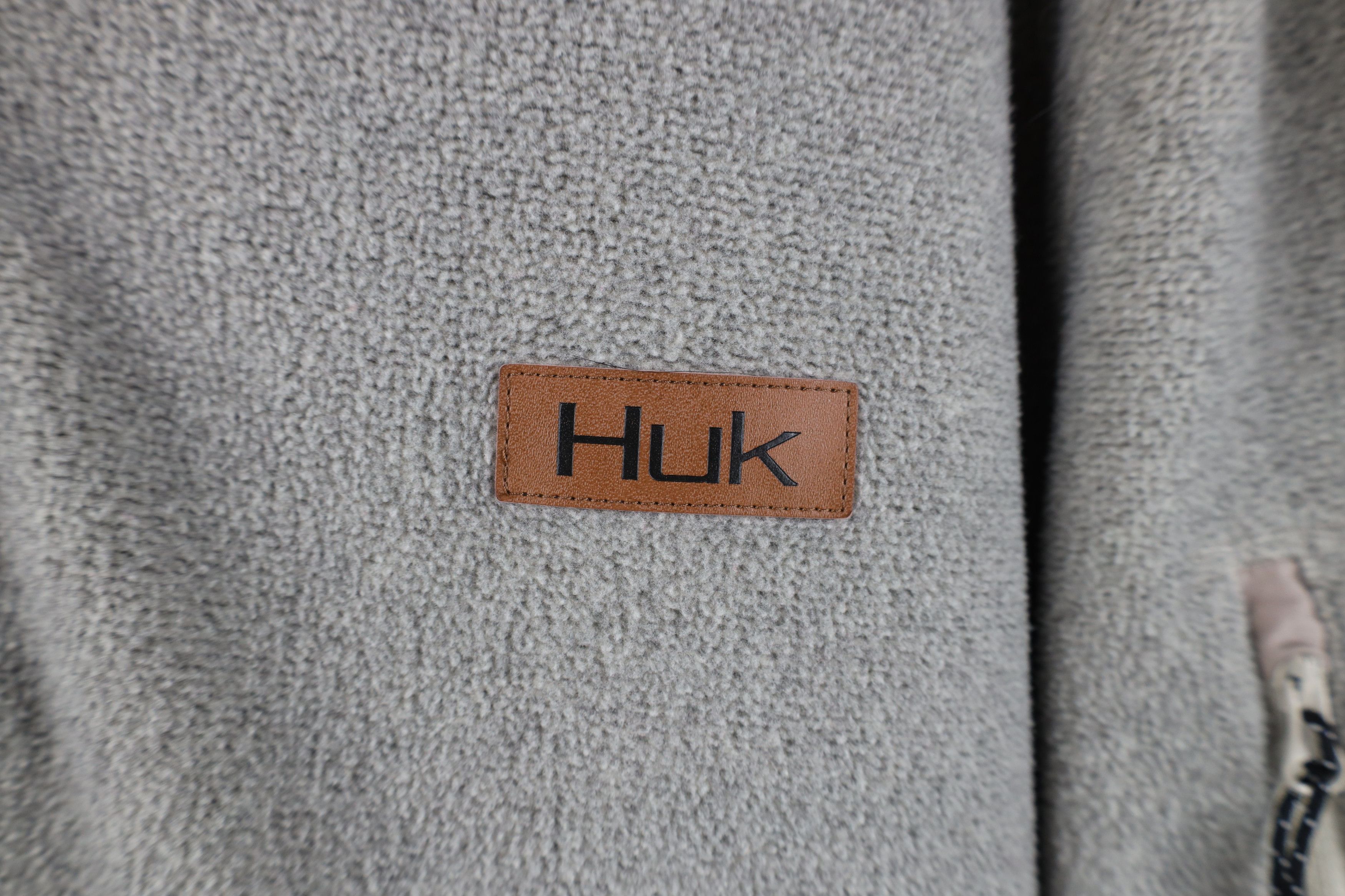 Vintage Huk Fishing Spell Snap Button Fleece Pullover Sweater Beige Size US L / EU 52-54 / 3 - 4 Thumbnail