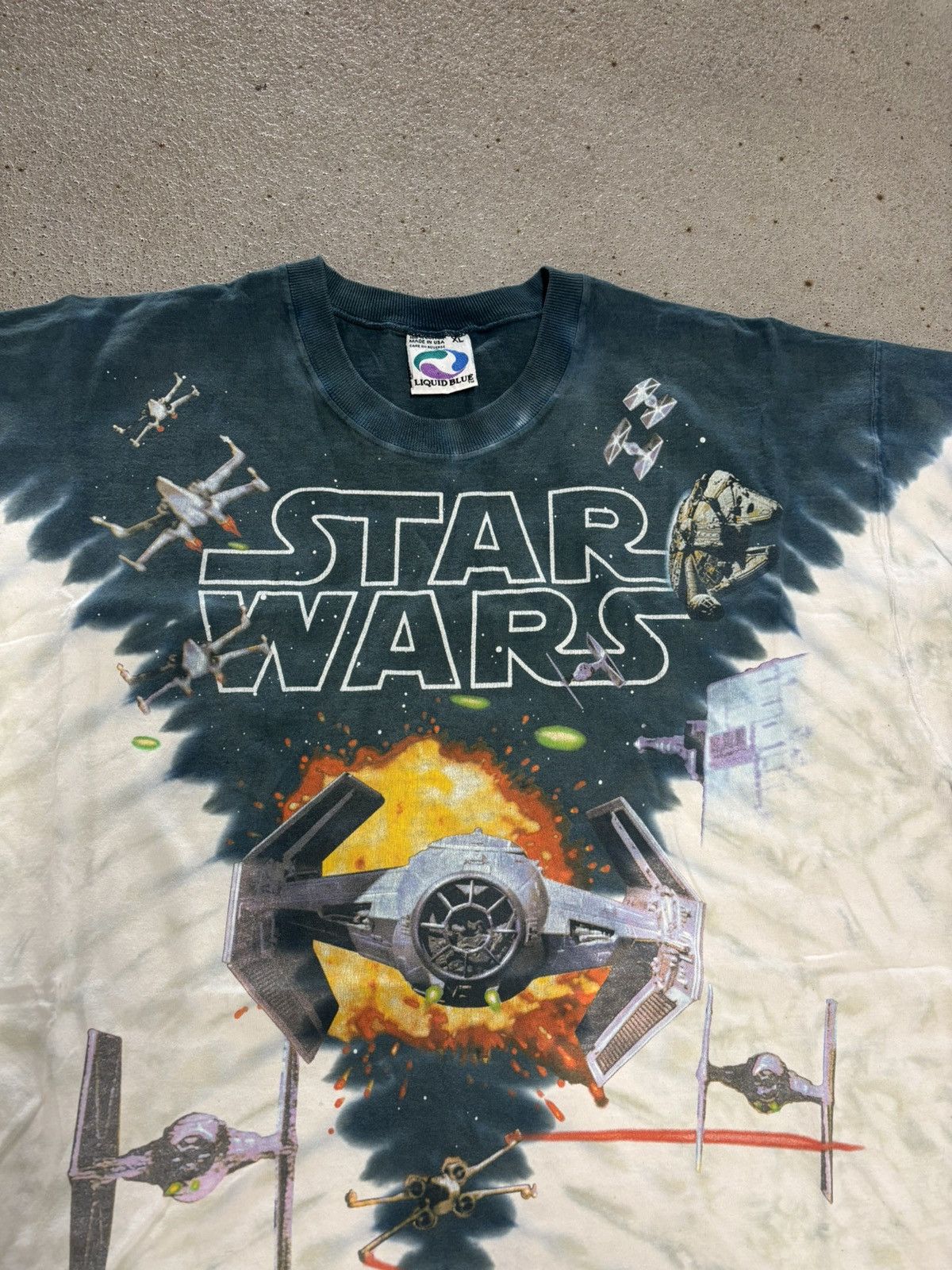 Liquid Blue 1997 LIQUID BLUE STAR WARS TYE-DYE TSHIRT Size US XL / EU 56 / 4 - 3 Thumbnail