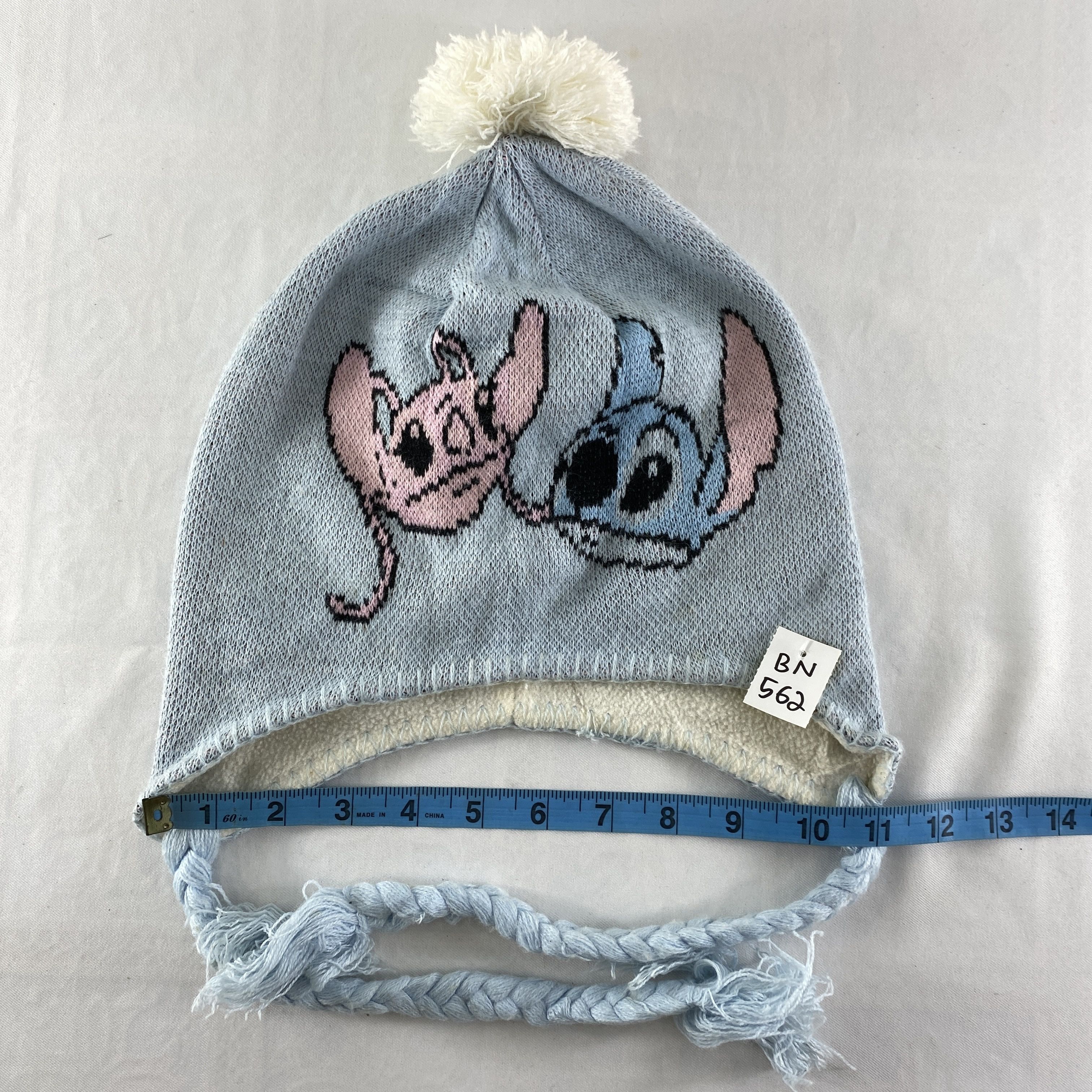 Japanese Brand Disney Stitch Snow Cap Hat Beanie -BN562 Size ONE SIZE - 4 Thumbnail