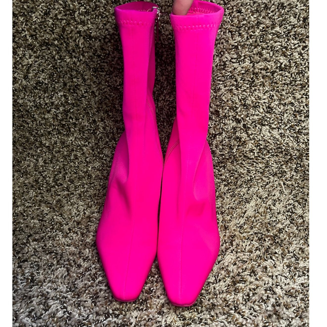 Steve Madden Steve Madden Vakay Mid-Calf Sock Booties Hot Pink Women 5.5M Size US 5.5 / IT 35.5 - 6 Thumbnail