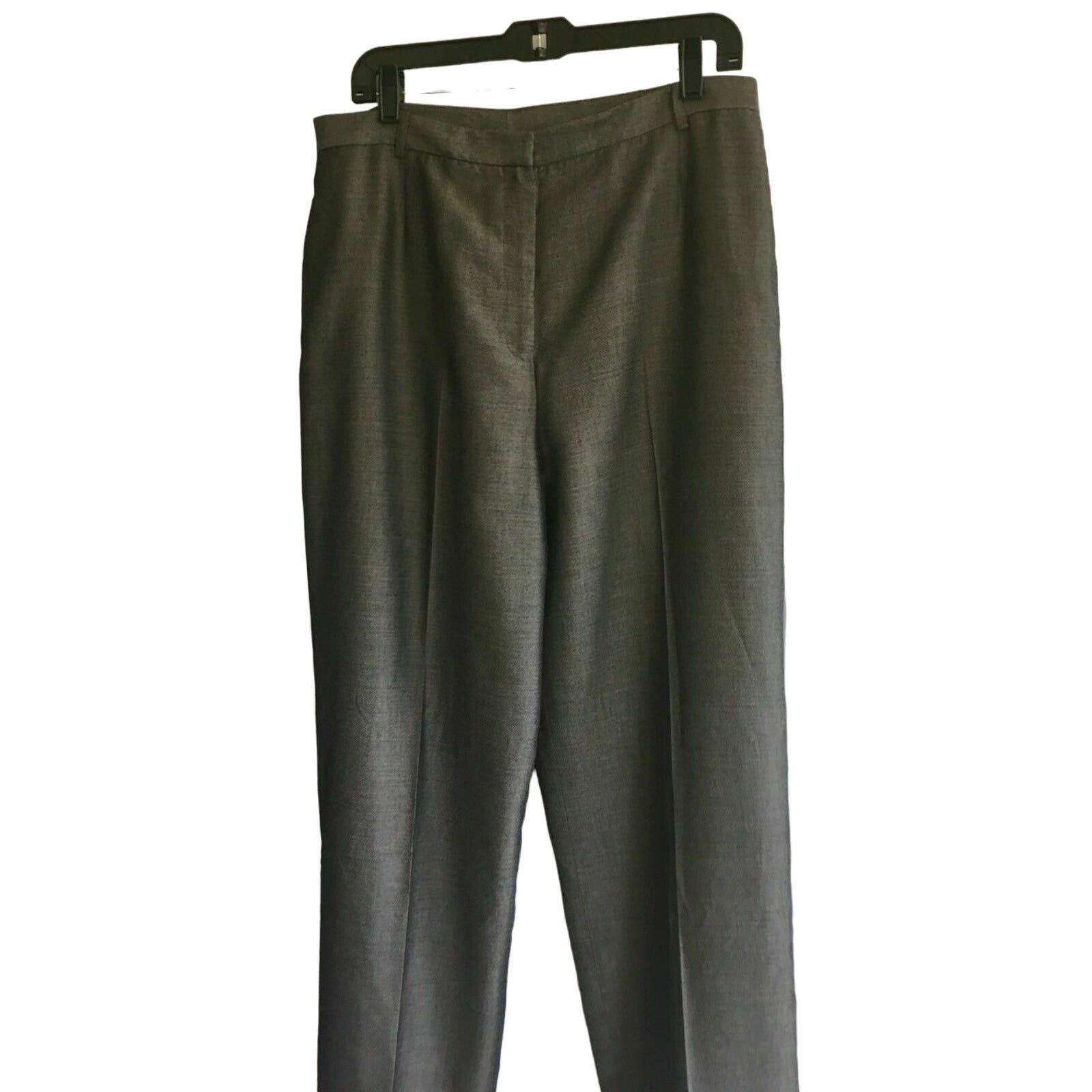 Anne Klein Anne Klein Gray Café Havana High Waist Dress Pants Size 16 Size 38" / US 16 / IT 52 - 6 Thumbnail