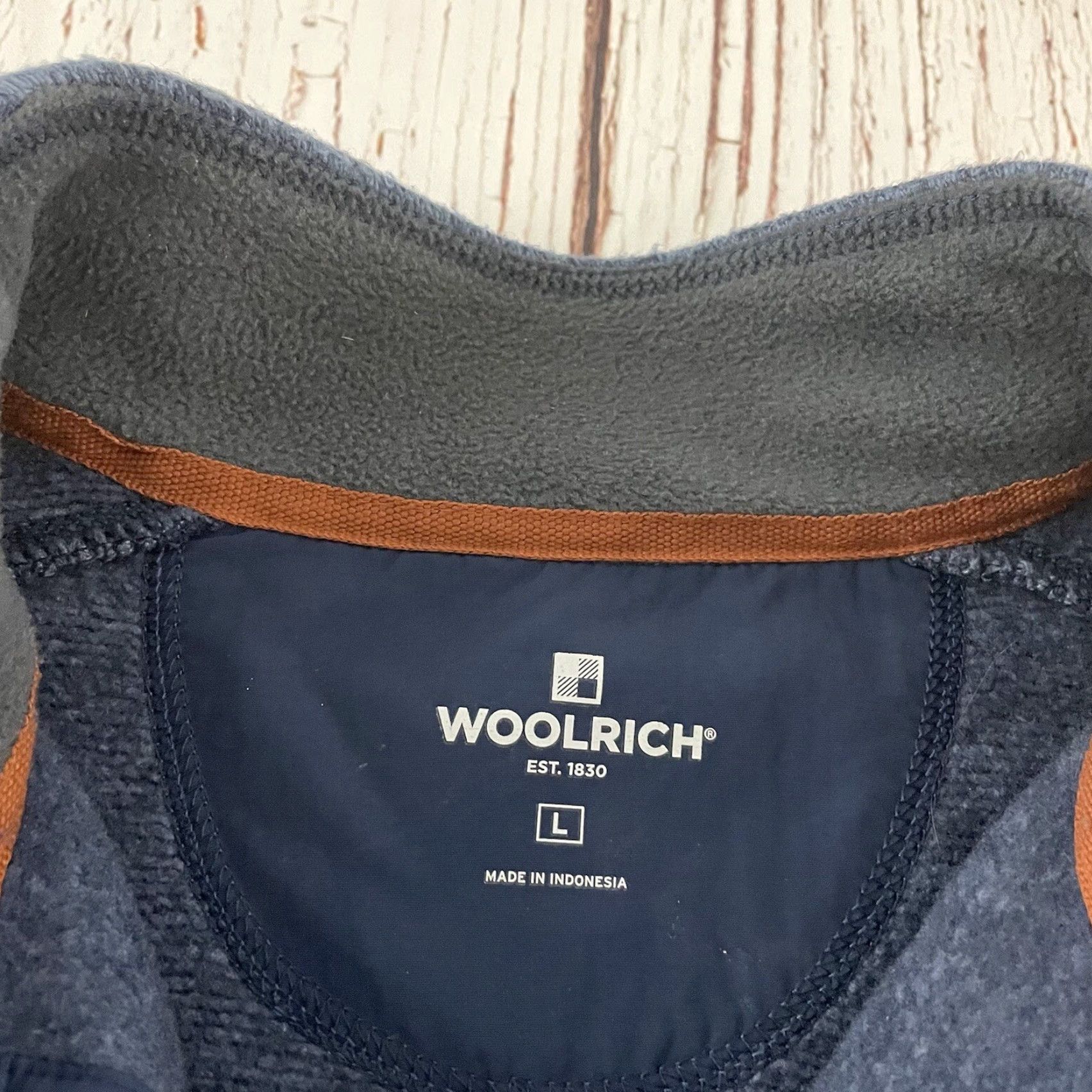 Vintage Woolrich Jacket Fleece Woolrich Pullover Blue Large Men Size US L / EU 52-54 / 3 - 2 Thumbnail