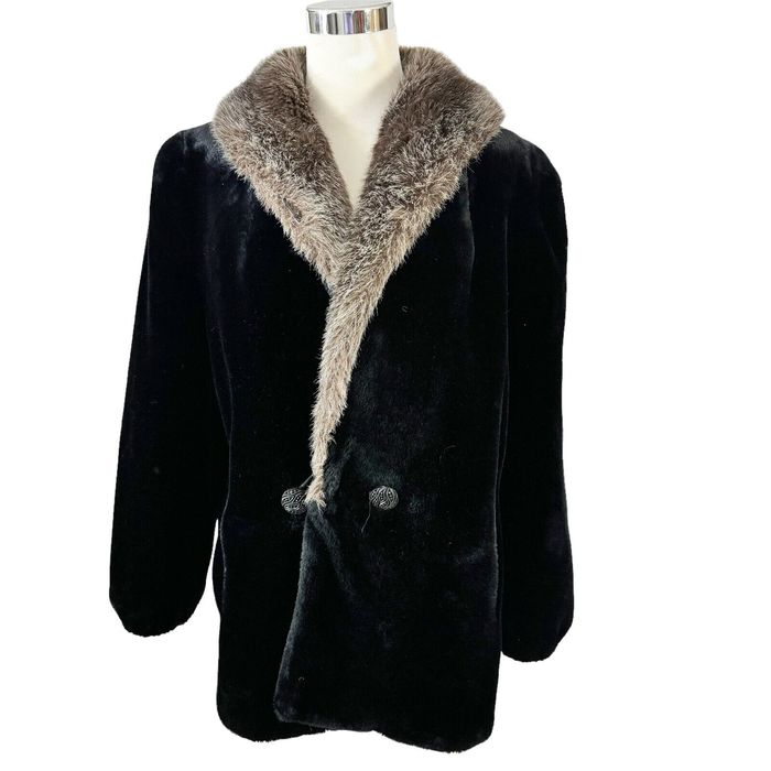 Vintage Hillmoor Of New York Faux Fur Coat Vintage 1960s 