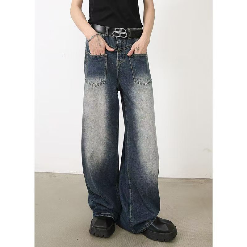 Japanese Brand × Jean Street loose washed vintage gradient jeans y2k Size US 32 / EU 48 - 2 Thumbnail